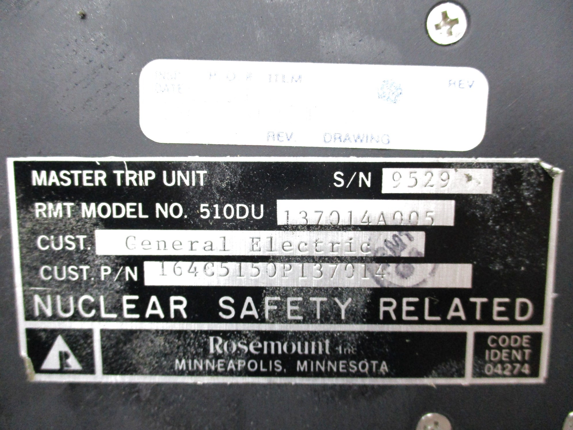 ROSEMOUNT 510DU137014A005 UNMP