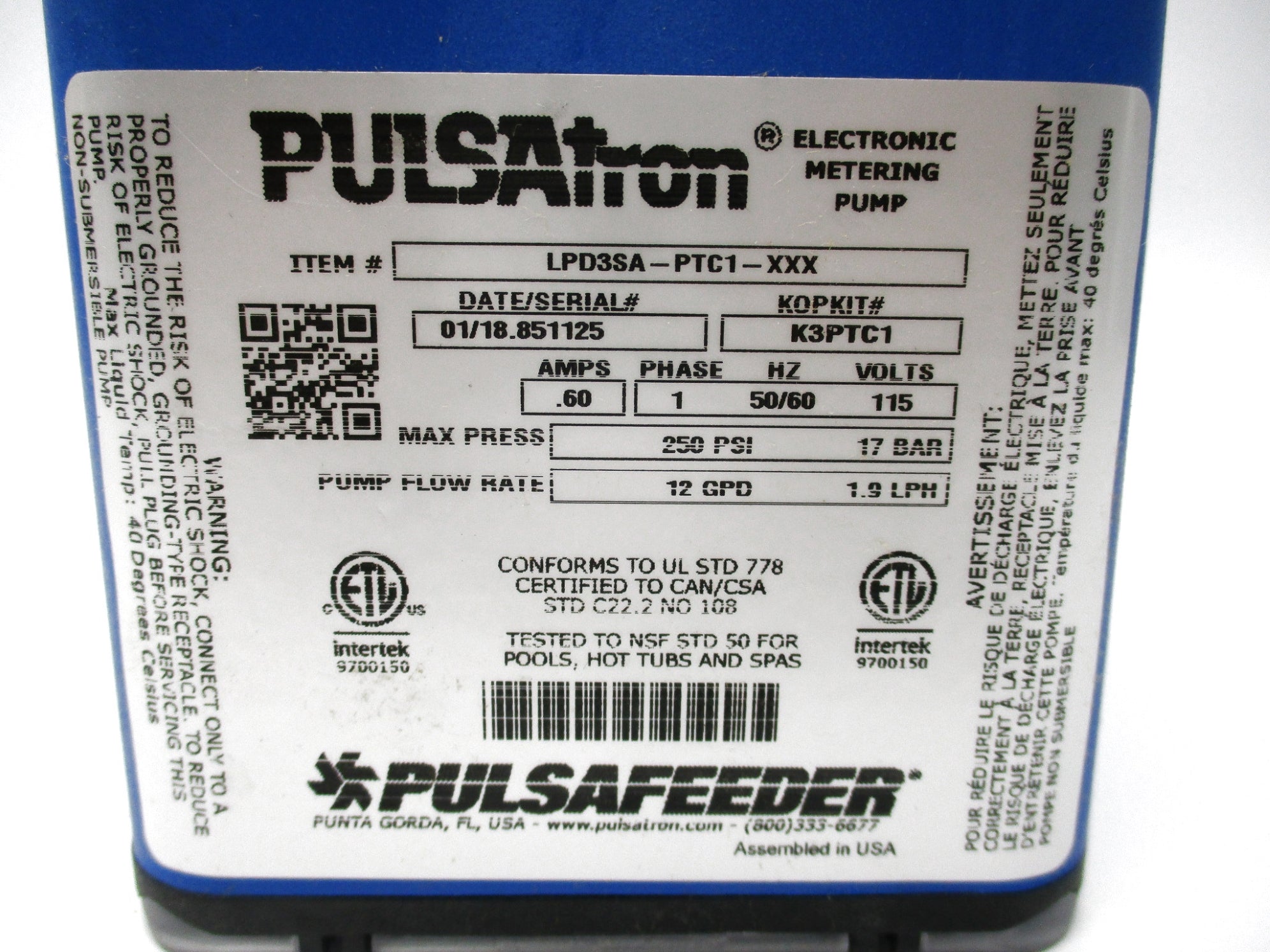 PULSATRON LPD3SA-PTC1-XXX NSMP