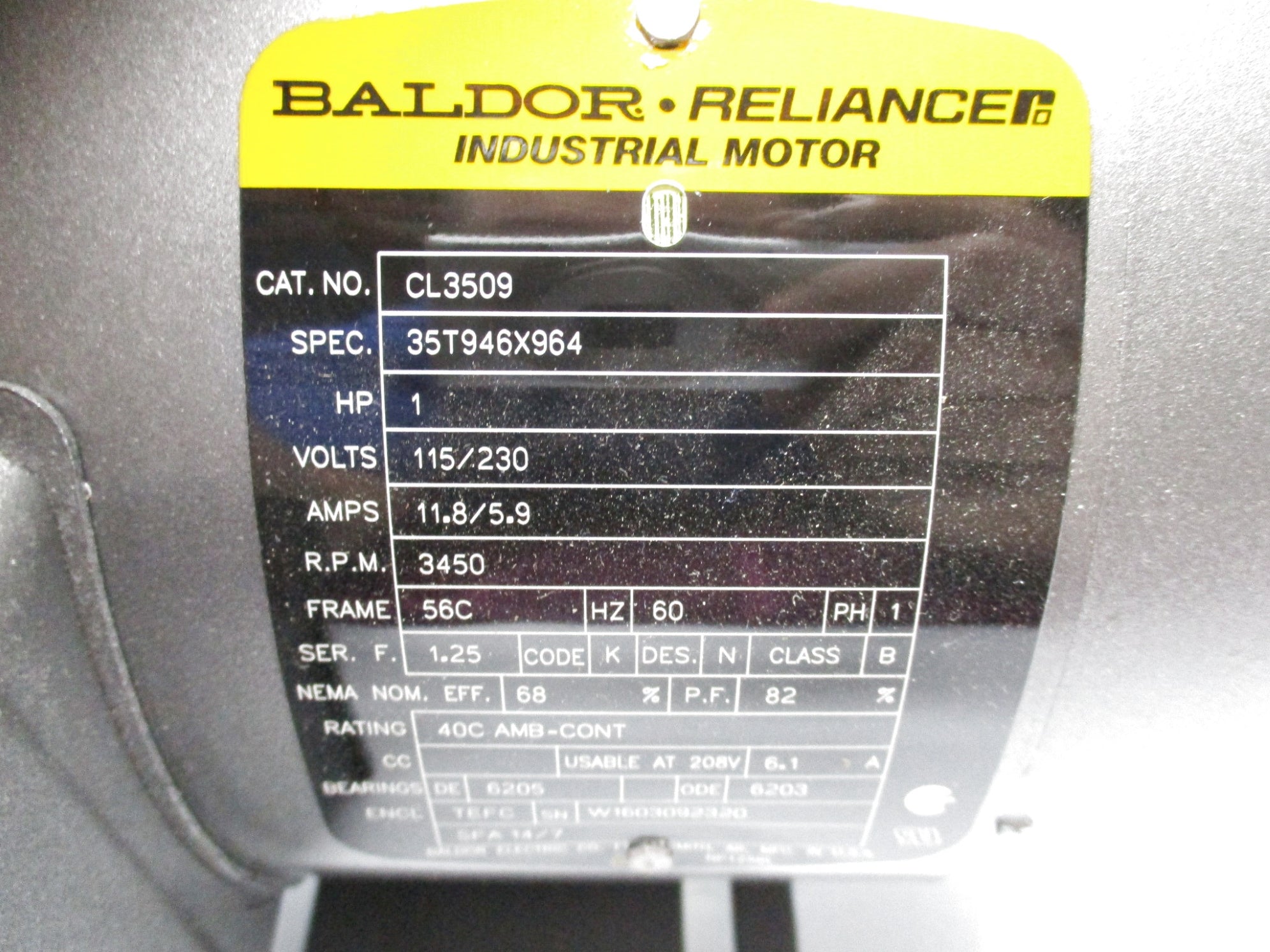 BALDOR CL3509 NSNP