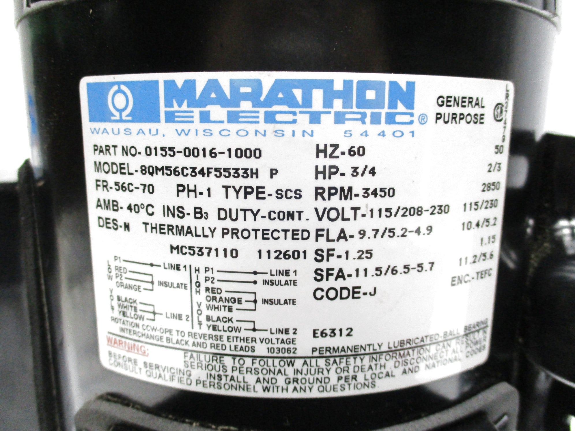 MARCH PUMPS TE-7S-MD UNMP