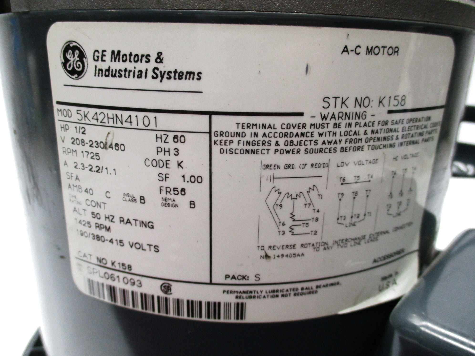 GENERAL ELECTRIC 5K42HN4101 NSNP