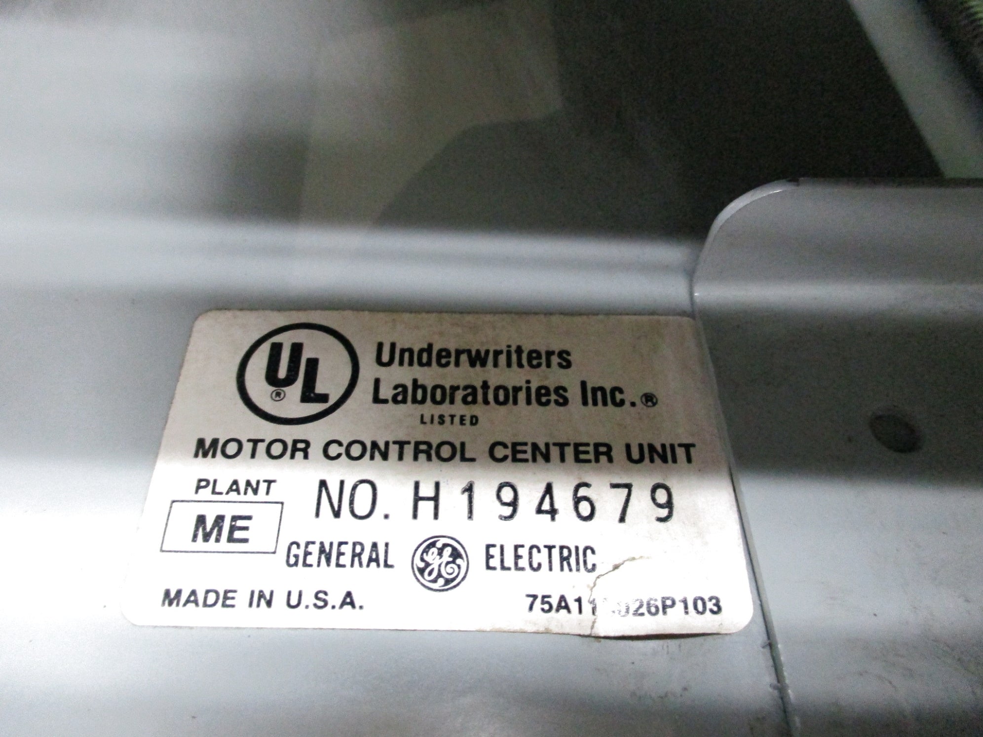 GENERAL ELECTRIC MODEL 8000 NSNP