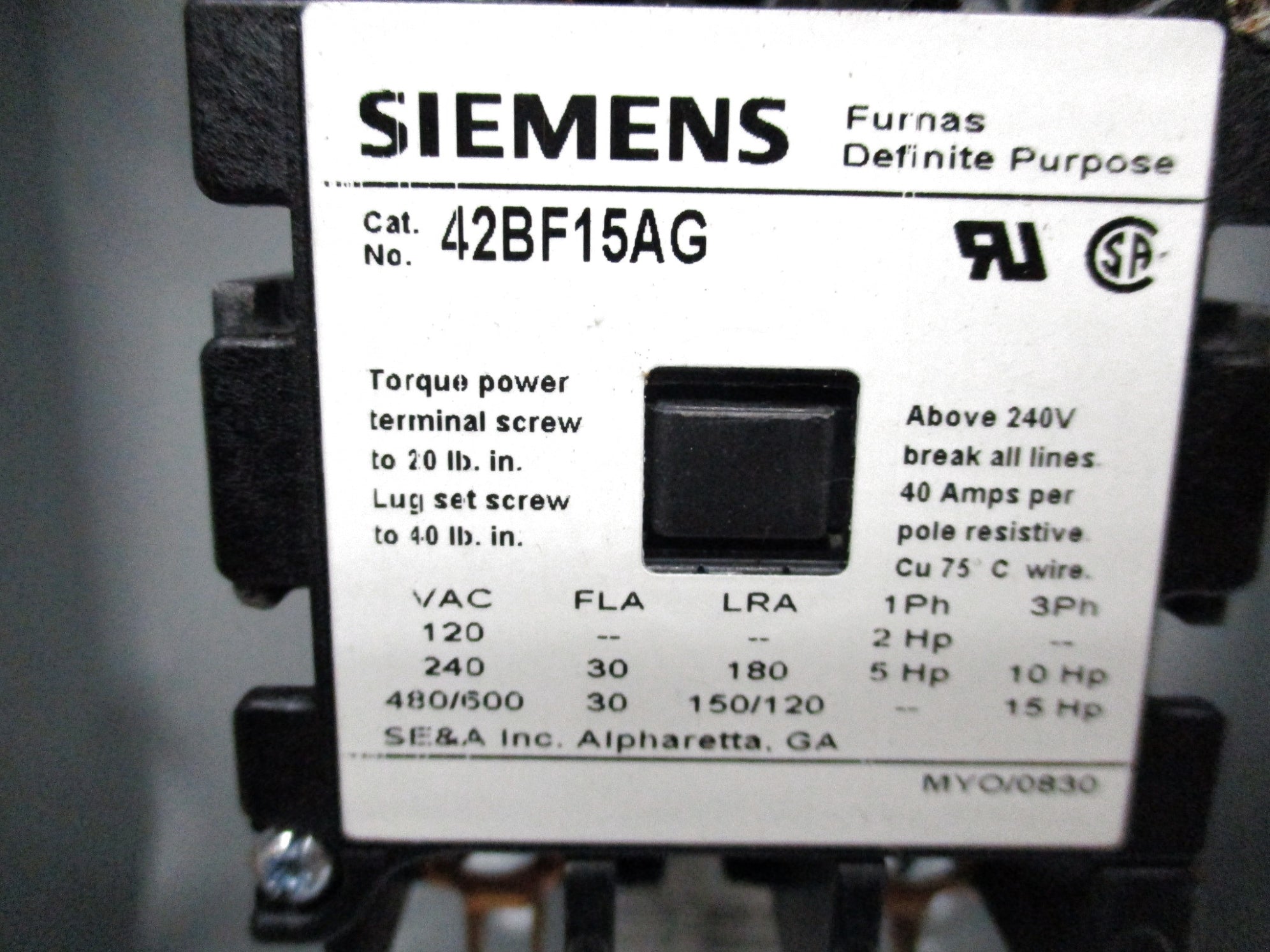 SIEMENS 42BF15AG NSNP