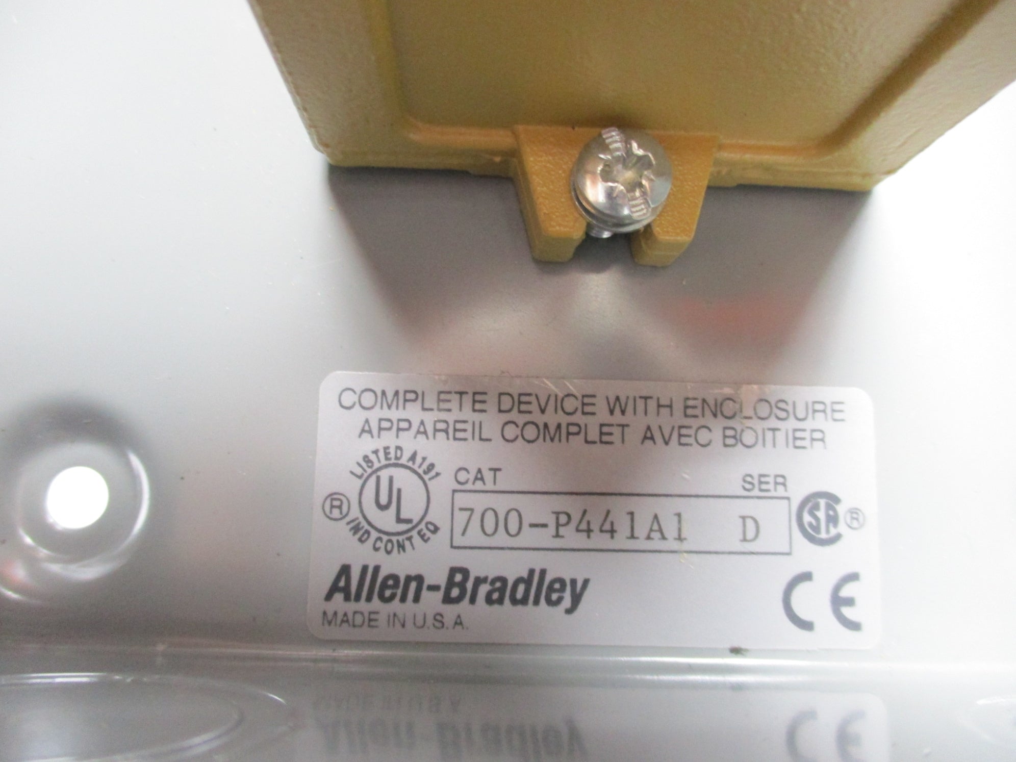 ALLEN BRADLEY 700-P441A1 SER. D NSMP