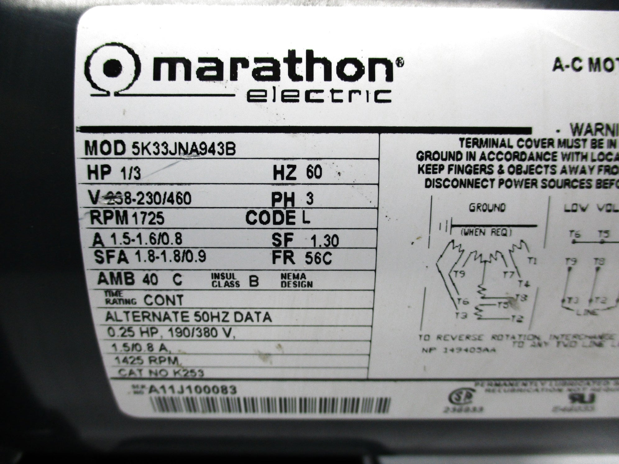 MARATHON 5K33JNA943B NSNP
