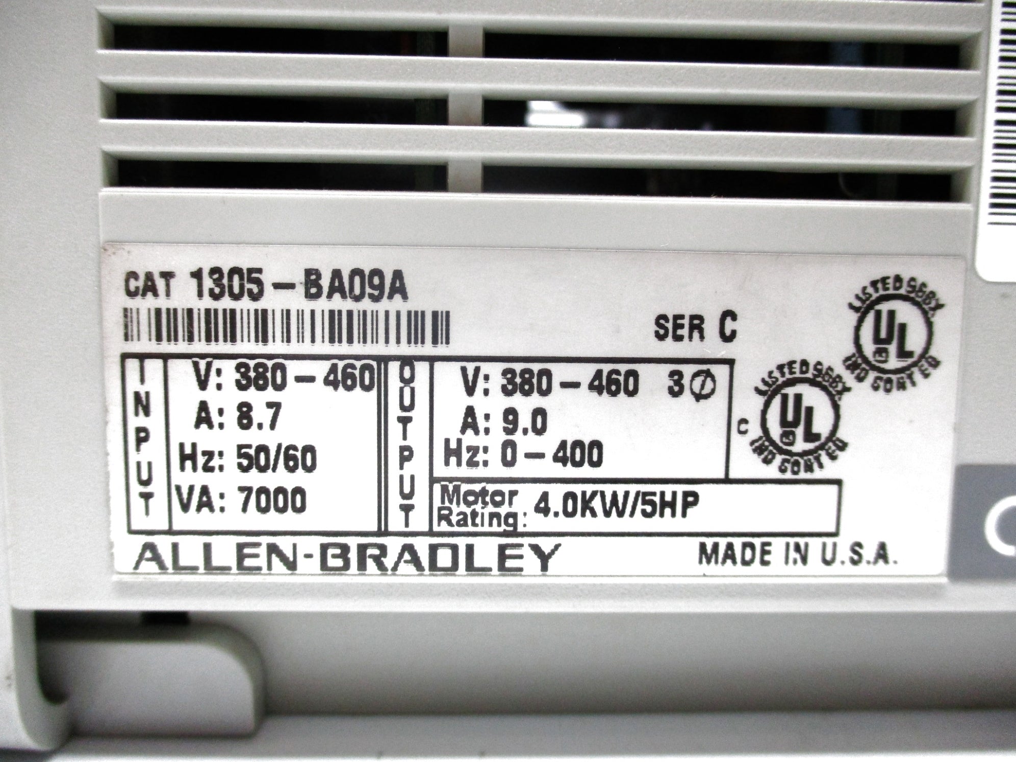 ALLEN BRADLEY 1305-BA09A SER. C UNMP