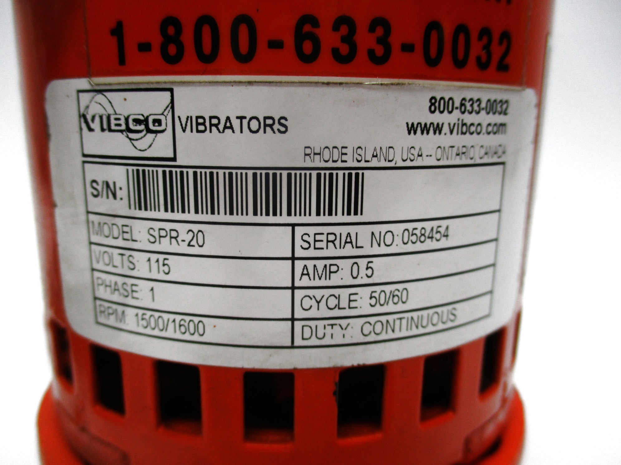 VIBCO SPR-20 NSMP