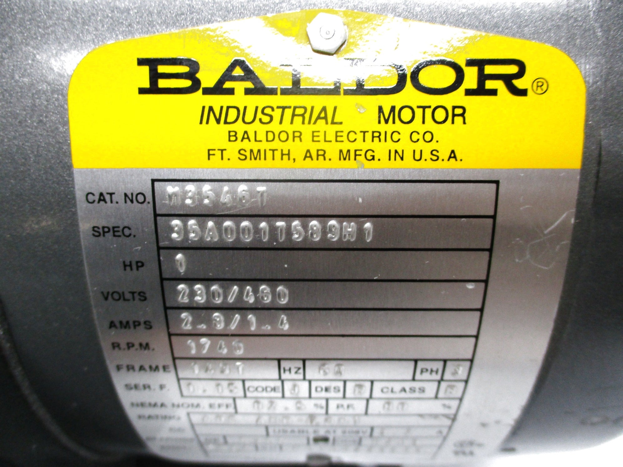 BALDOR M3546T NSNP