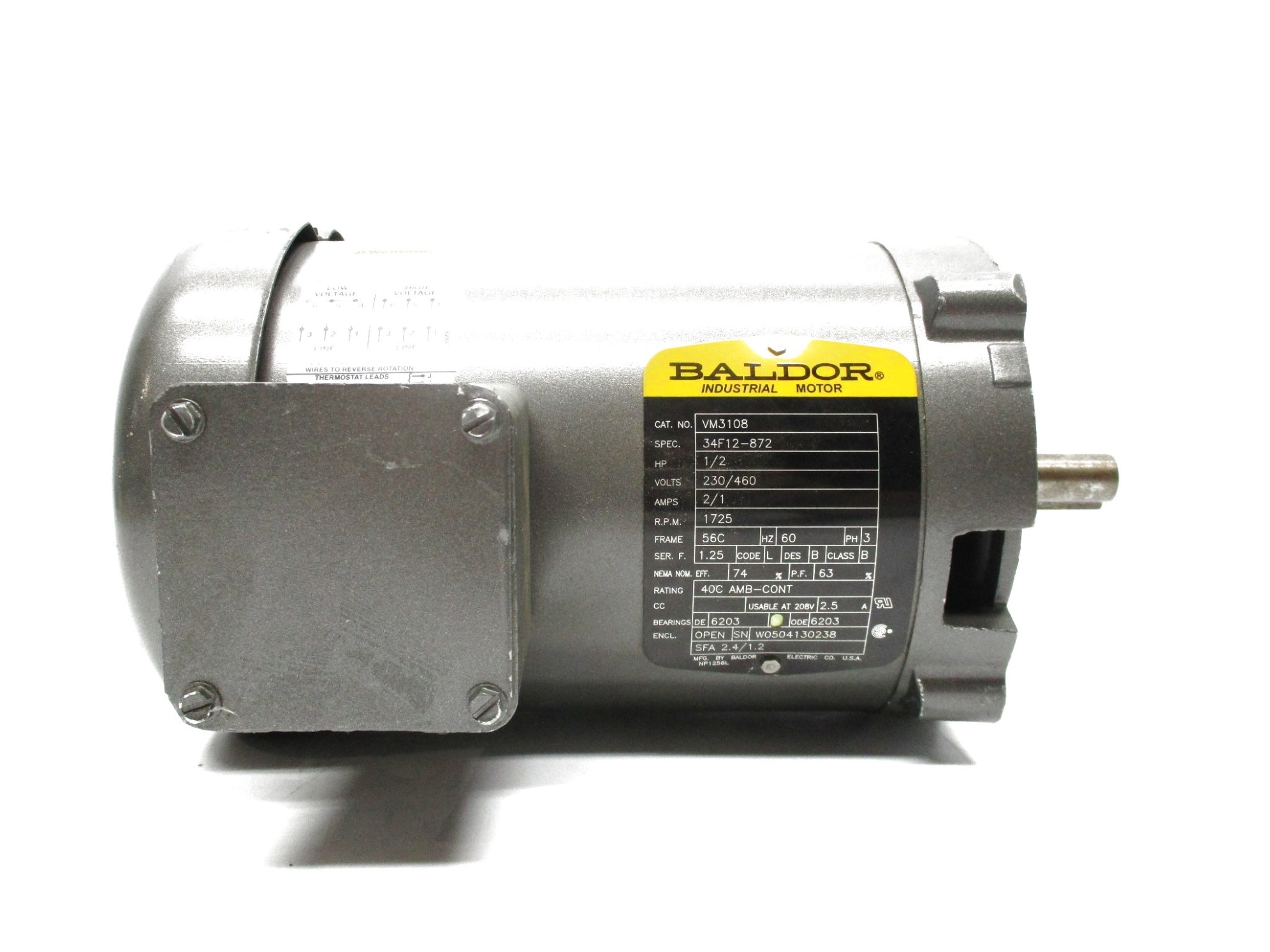 BALDOR VM3108 NSNP