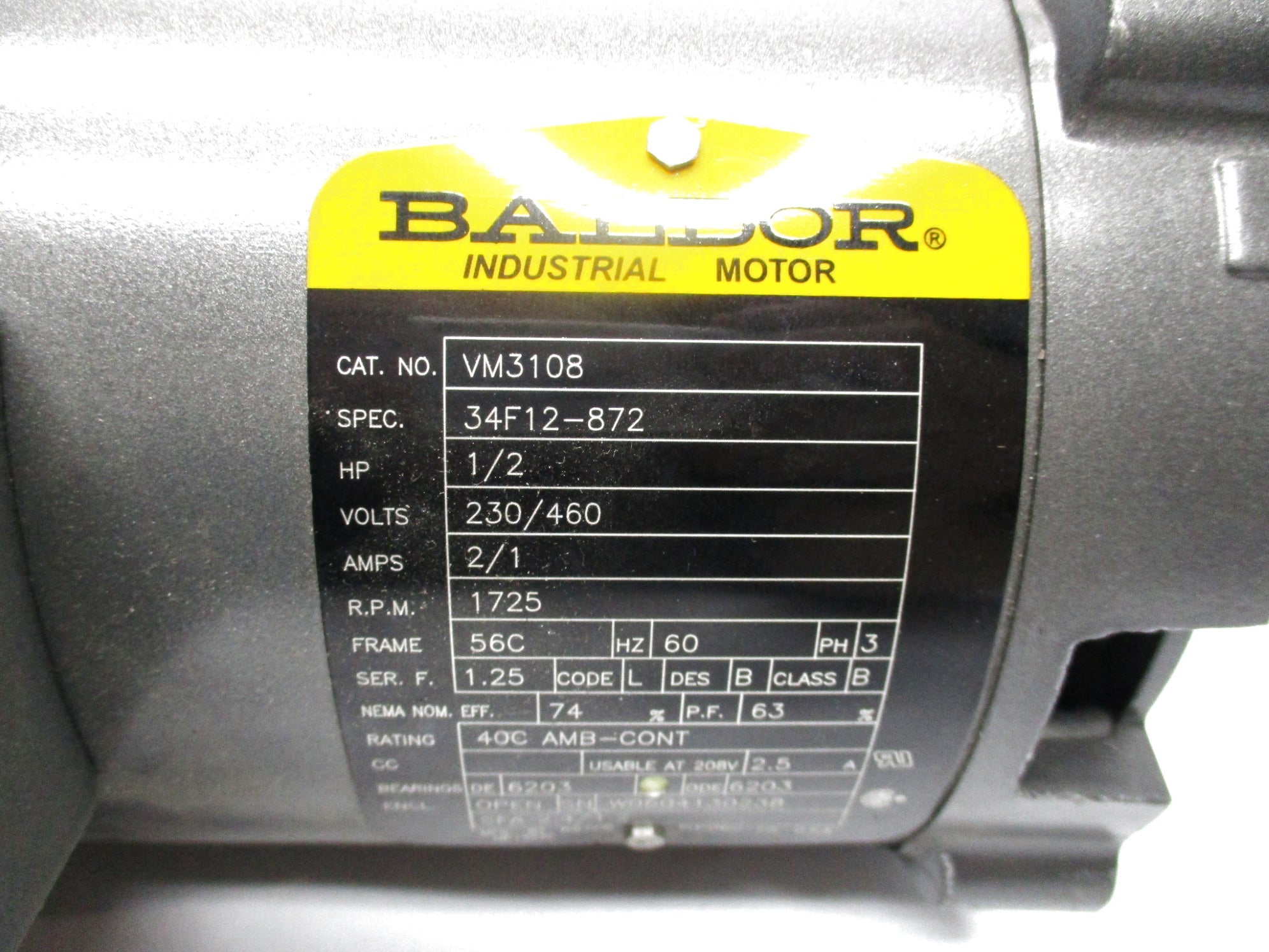 BALDOR VM3108 NSNP