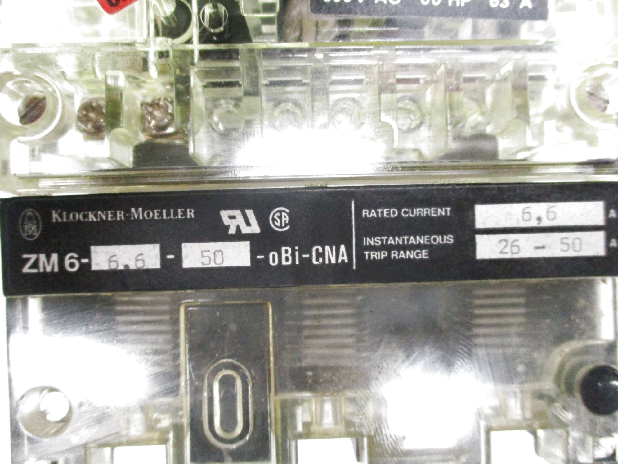 KLOCKNER-MOELLER ZM6-6.6-50-0BI-CNA NSNP