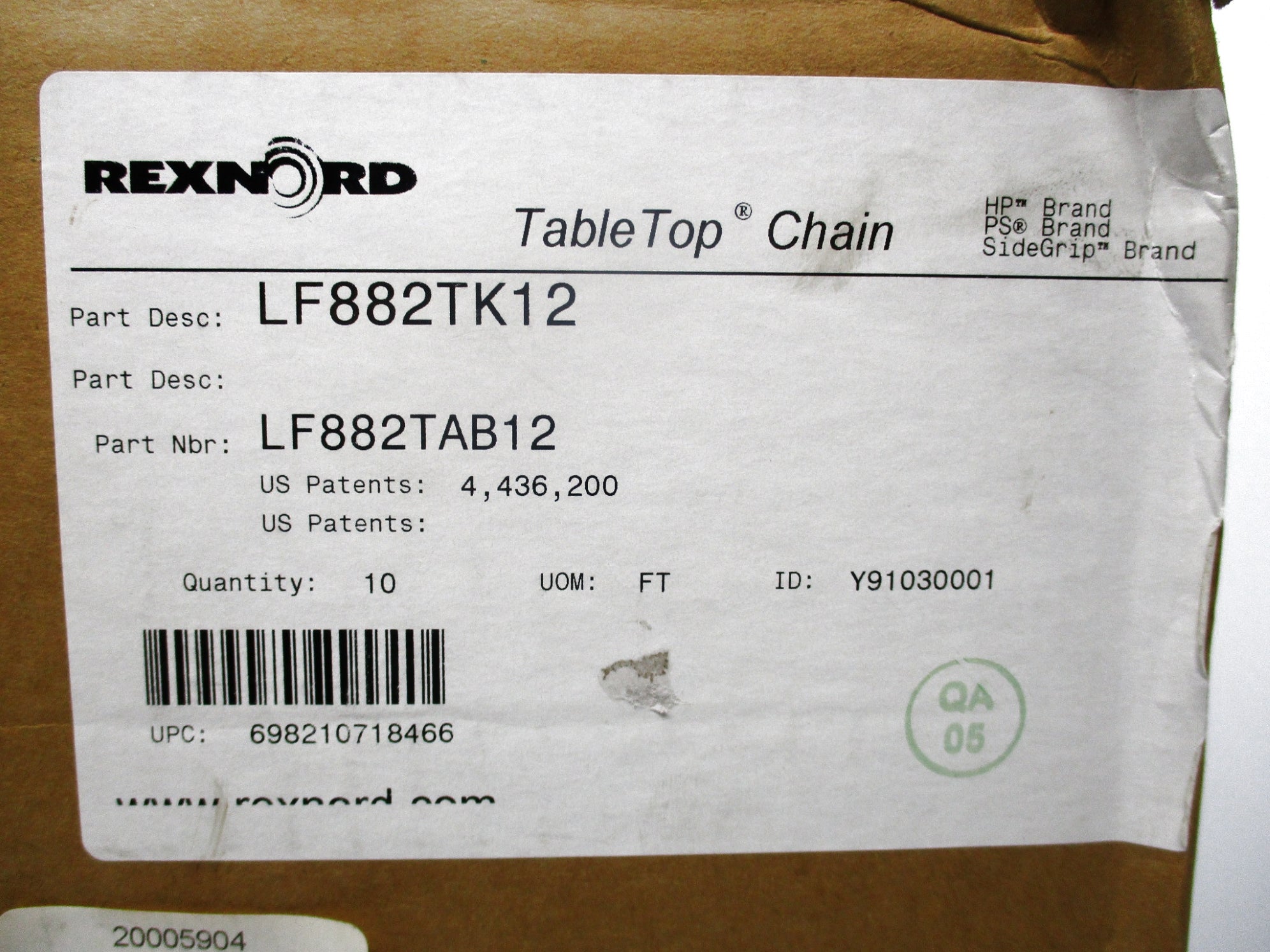 REXNORD LF882TK12 NSMP