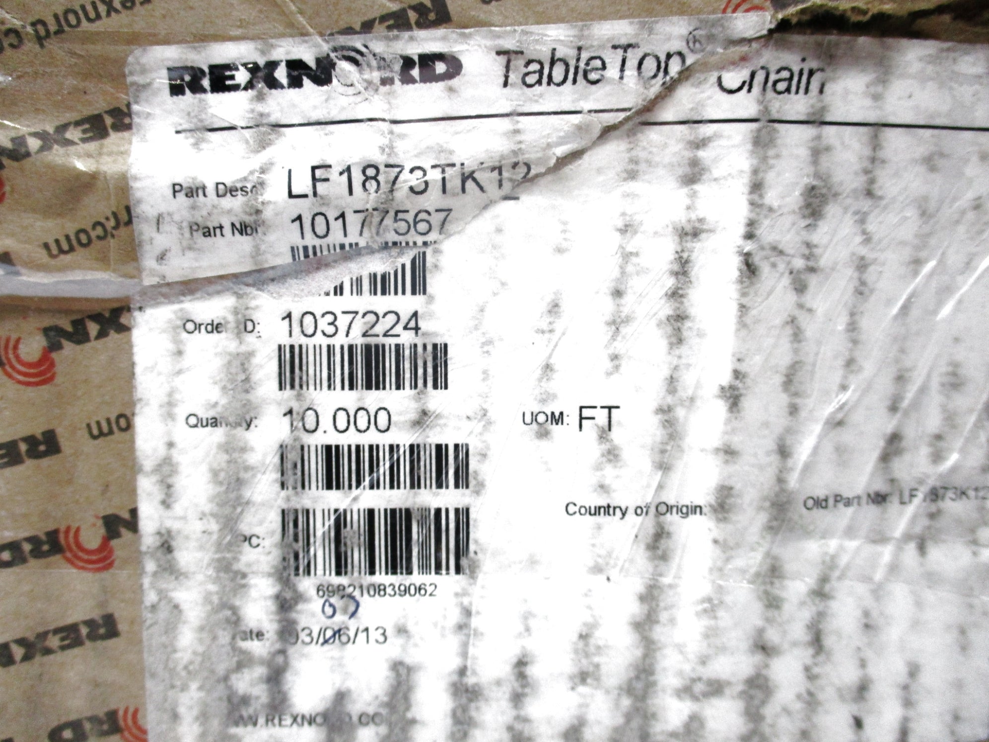 REXNORD LF1873TK12 NSMP