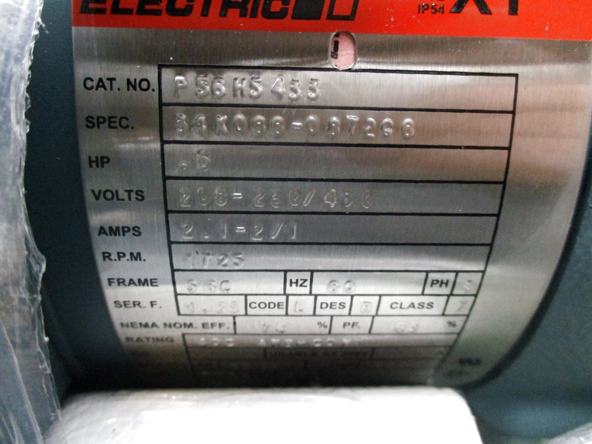 RELIANCE ELECTRIC P56H5433 NSMP