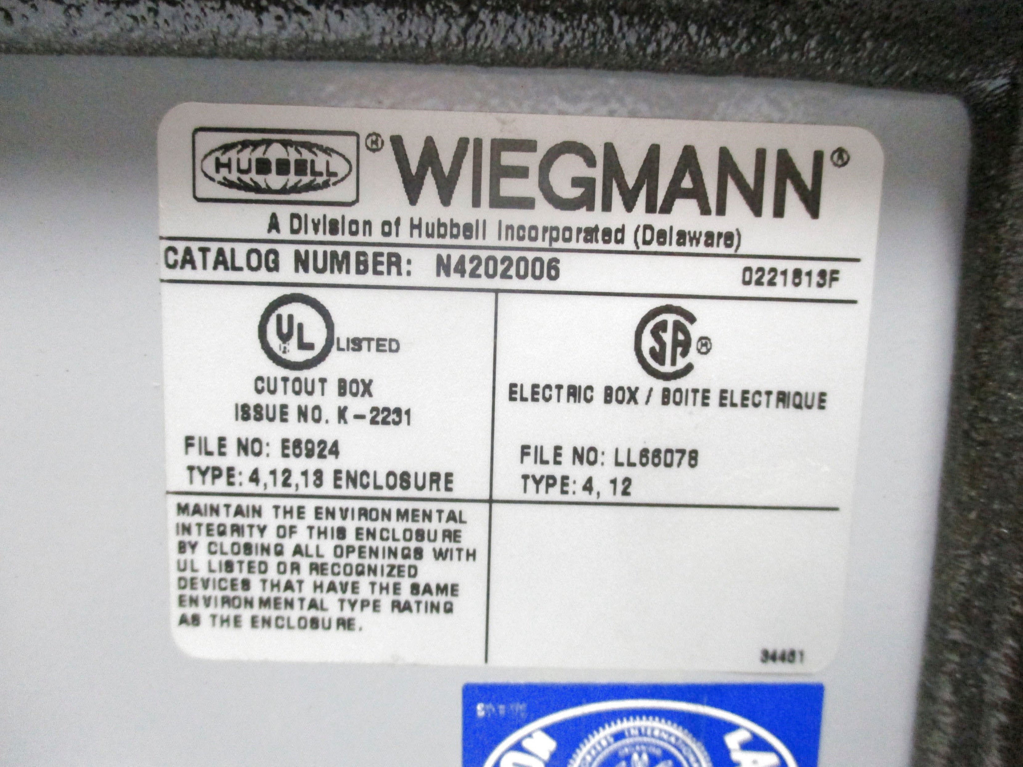 HUBBELL N4202006 NSMP
