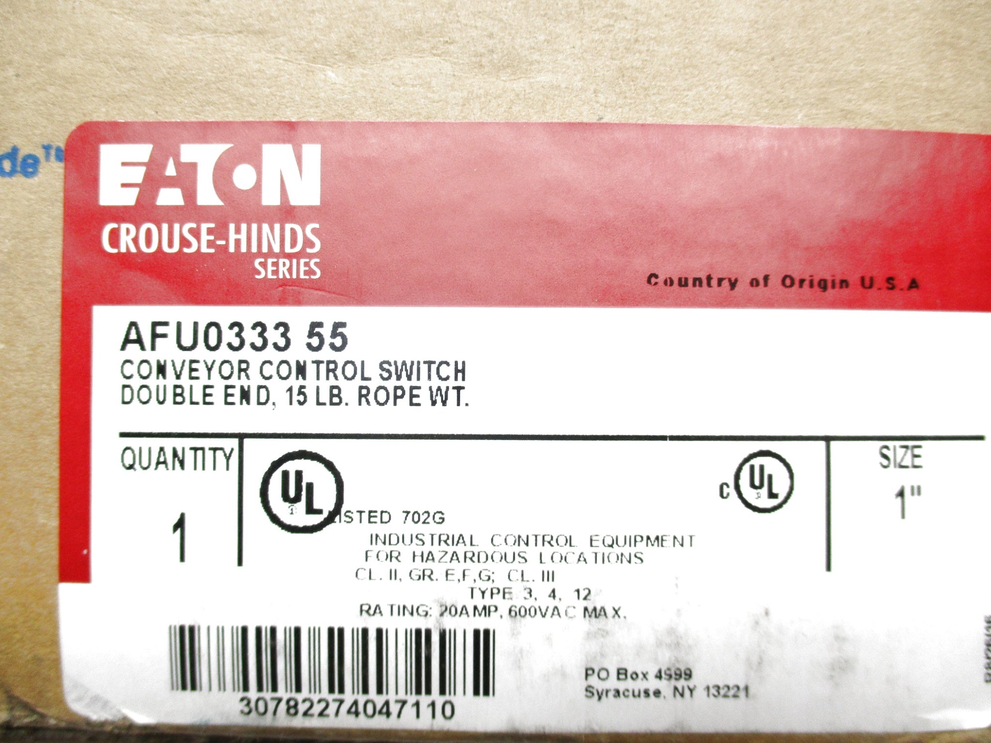 EATON AFU033355 600VAC 20A NSMP