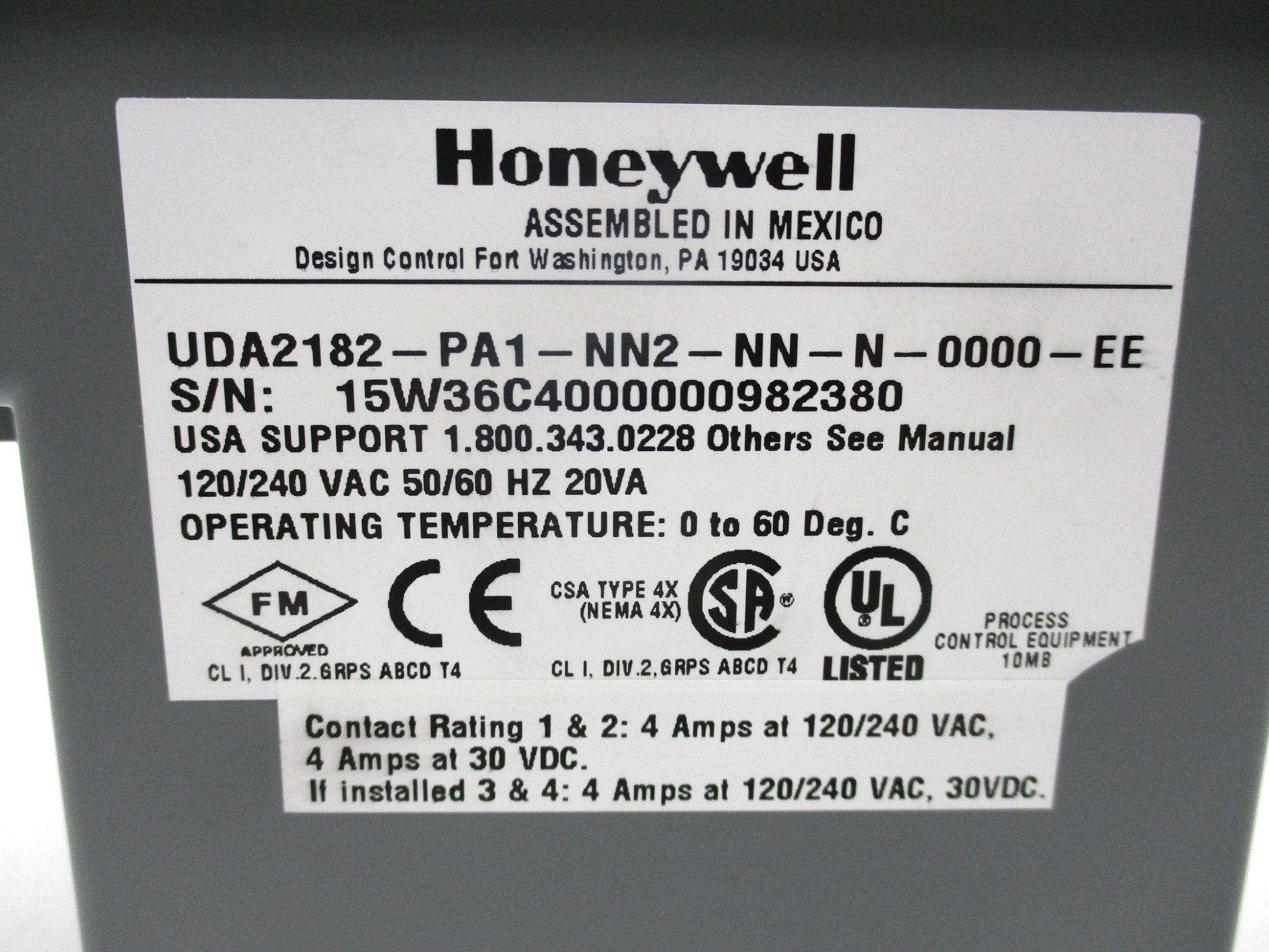 HONEYWELL UDA2182-PA1-NN2-NN-N-0000-EE NSNP