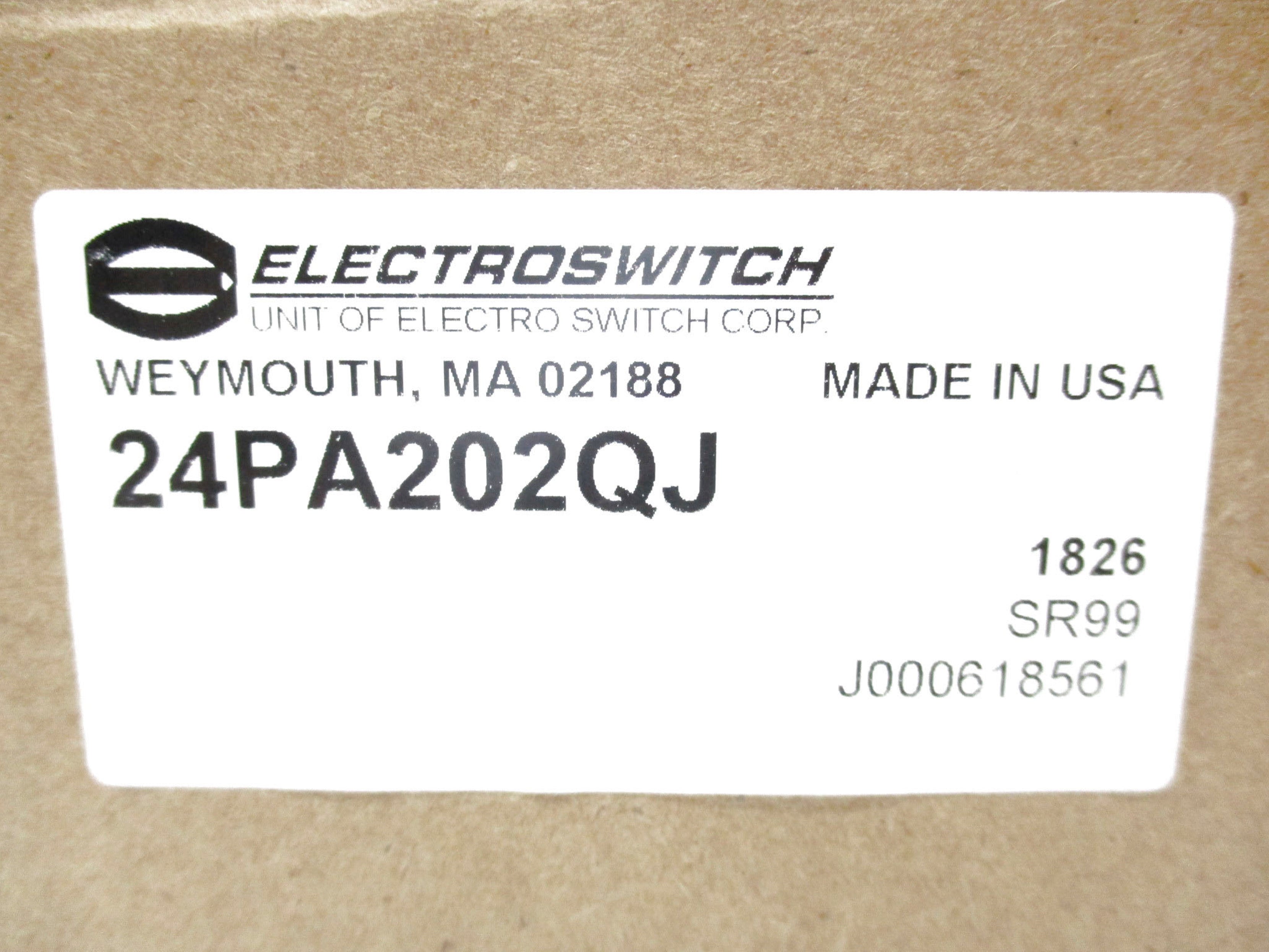 ELECTROSWITCH 24PA202QJ NSMP