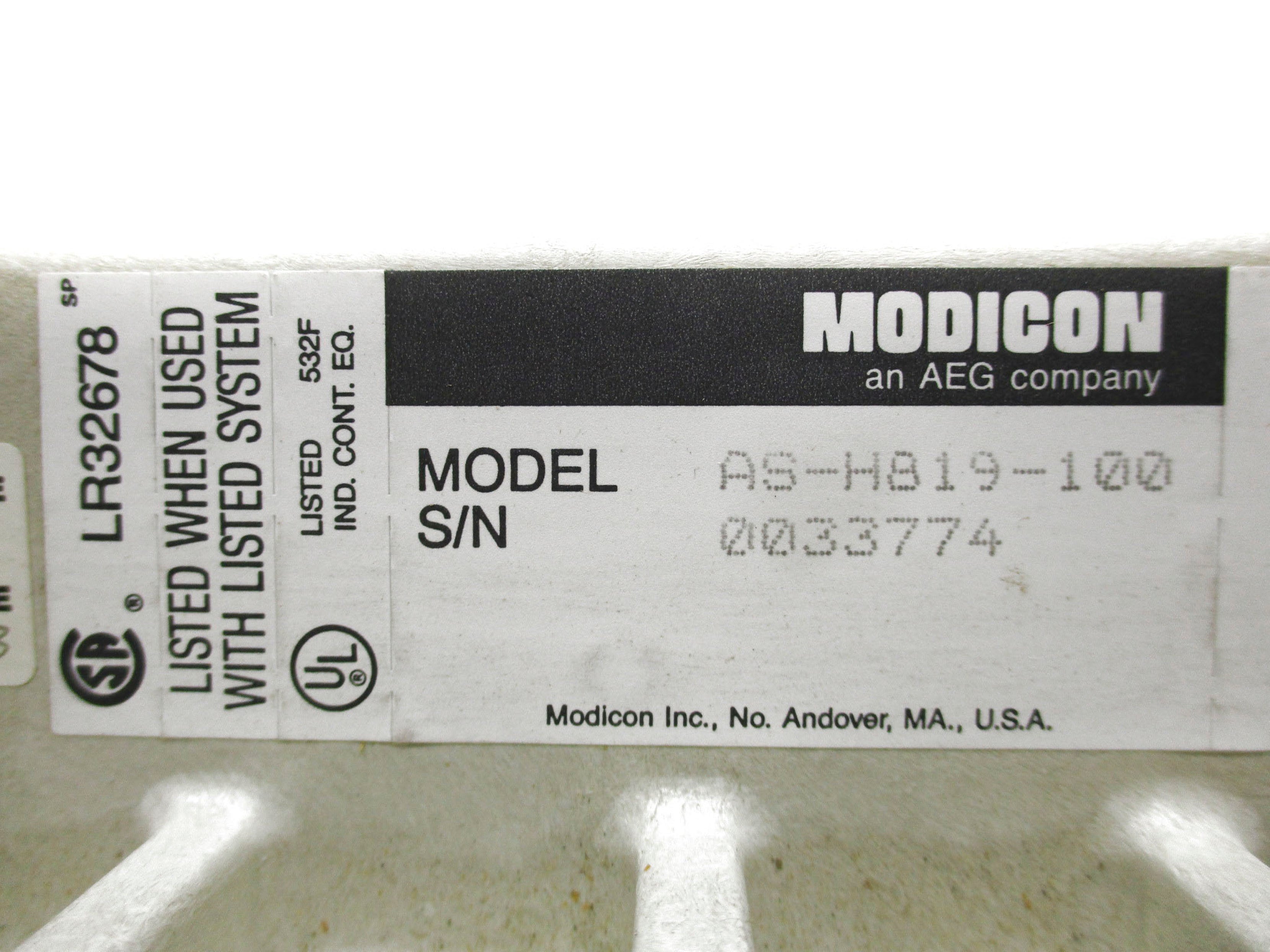 MODICON AS-H819-100 NSNP