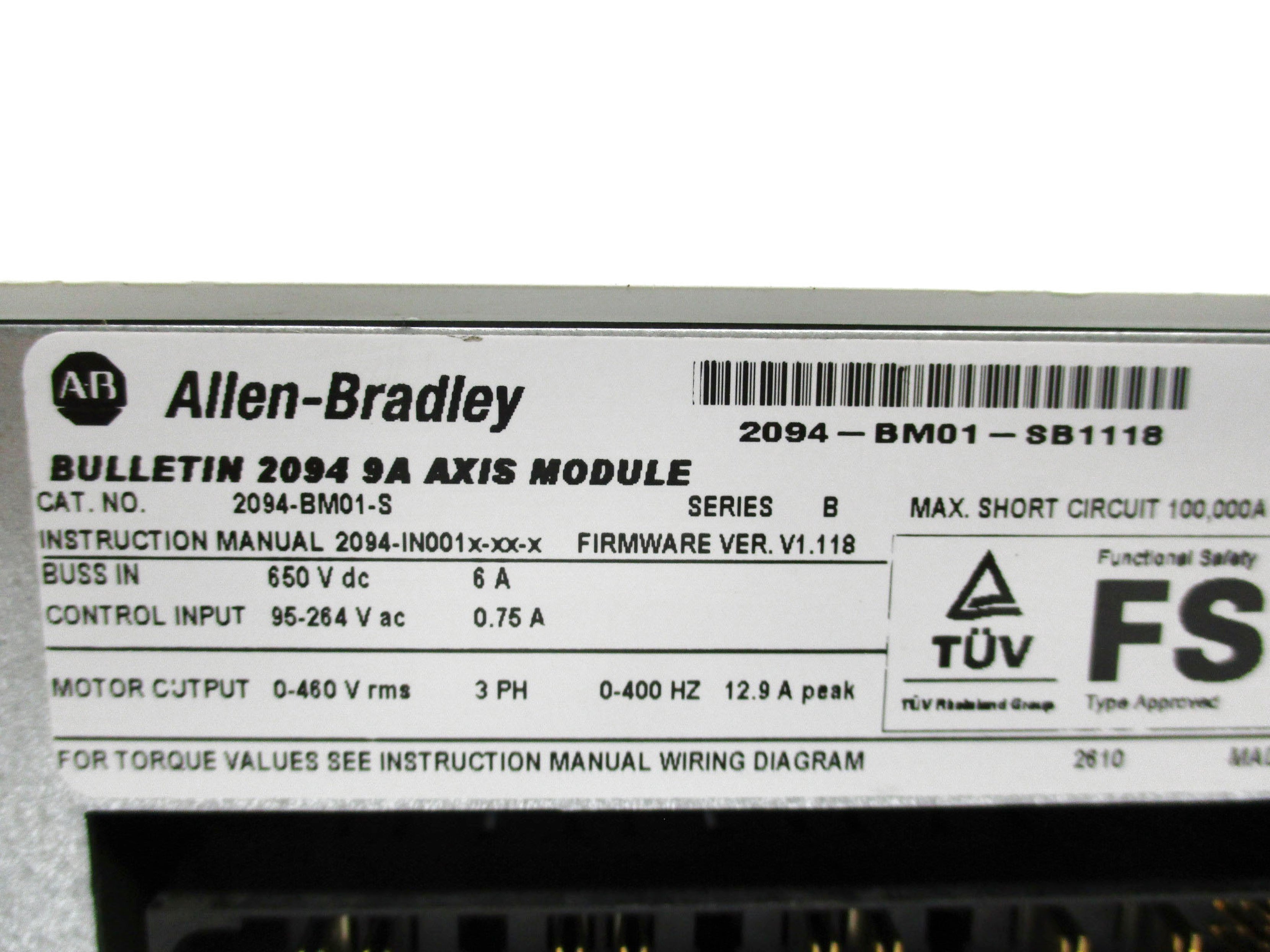 ALLEN BRADLEY 2094-BM01-S SER. B REMAN