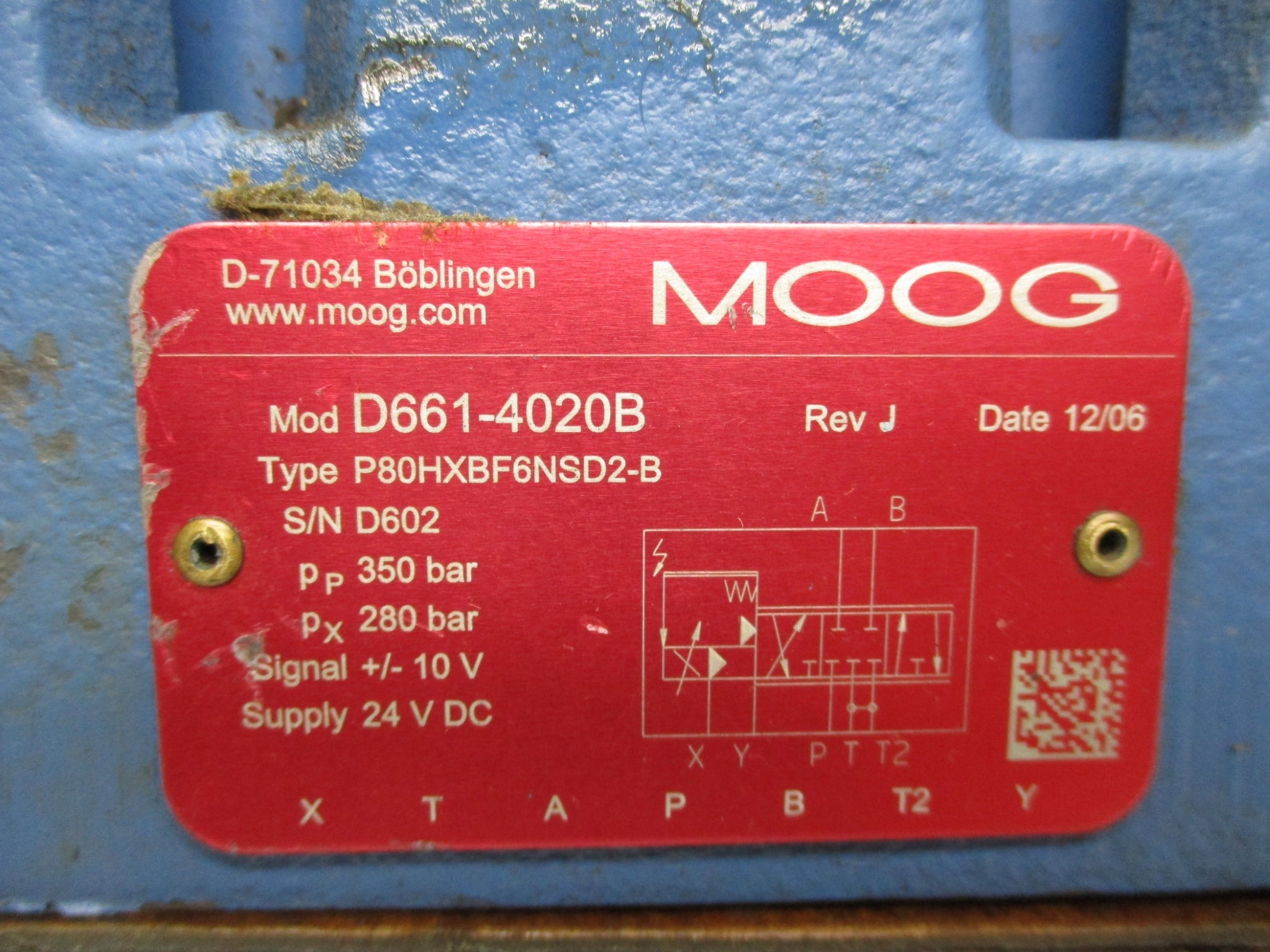 MOOG D661-4020B UNMP