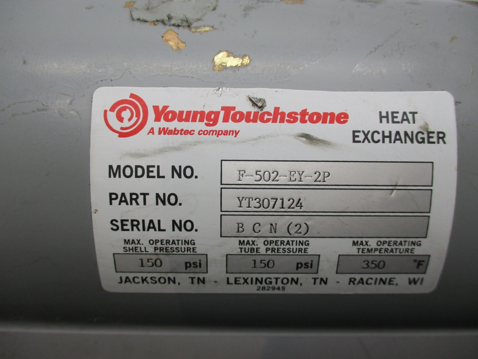 YOUNG TOUCHSTONE F-502-EY-2P NSNP
