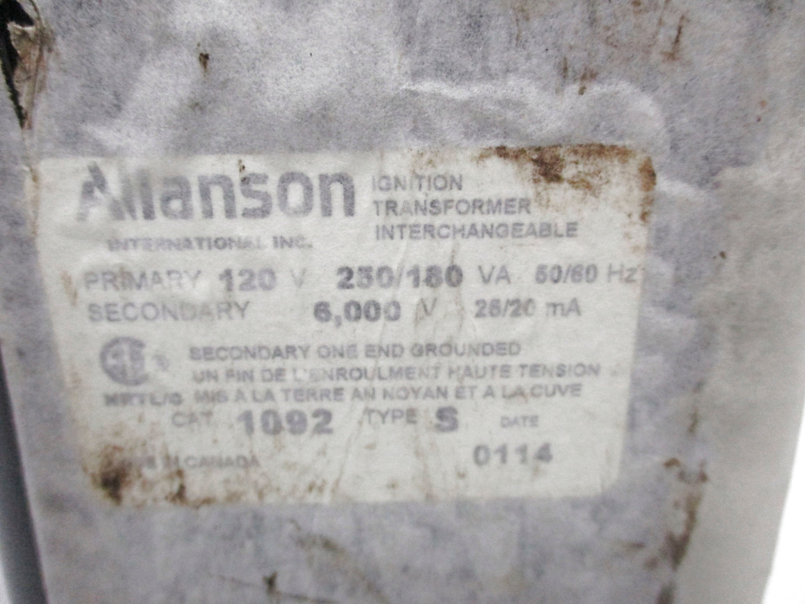 ALLANSON 1092S 120V NSMP