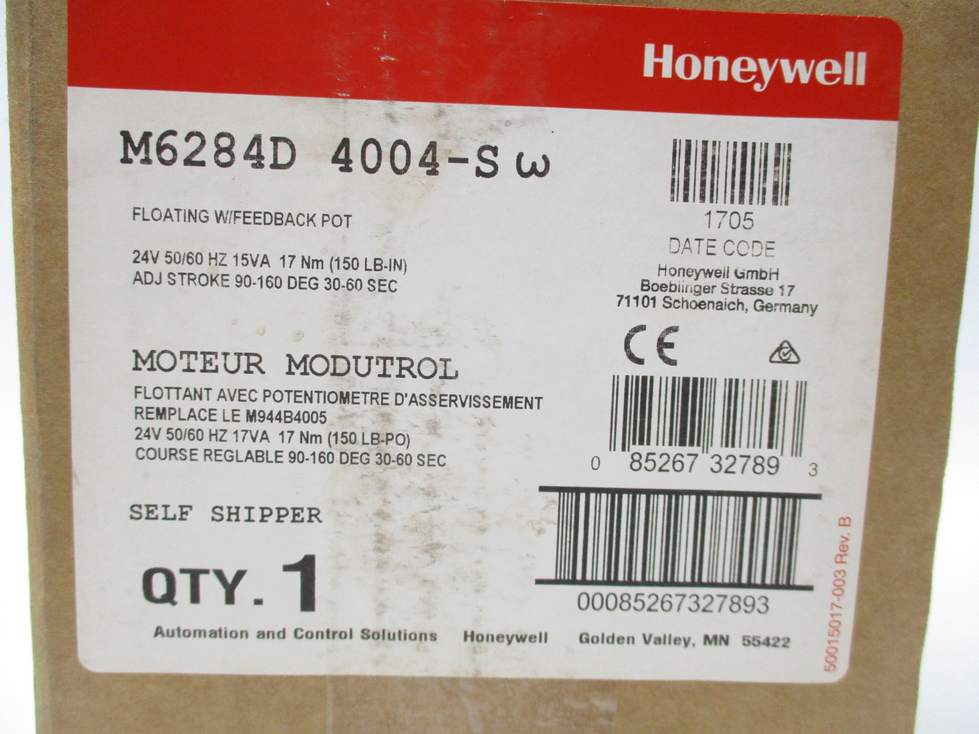 HONEYWELL M6284D4004-SW NSMP