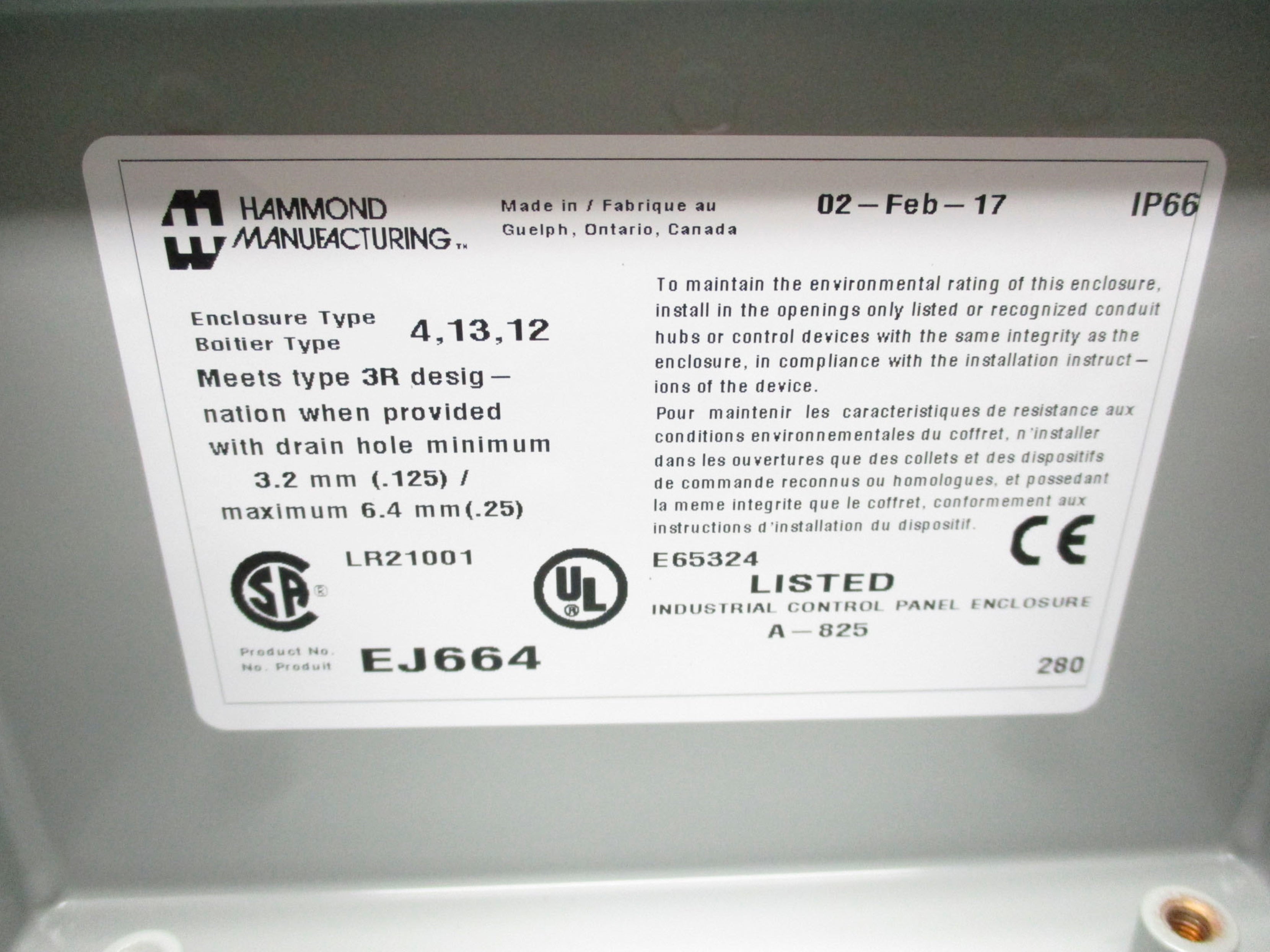 HAMMOND EJ664 NSMP