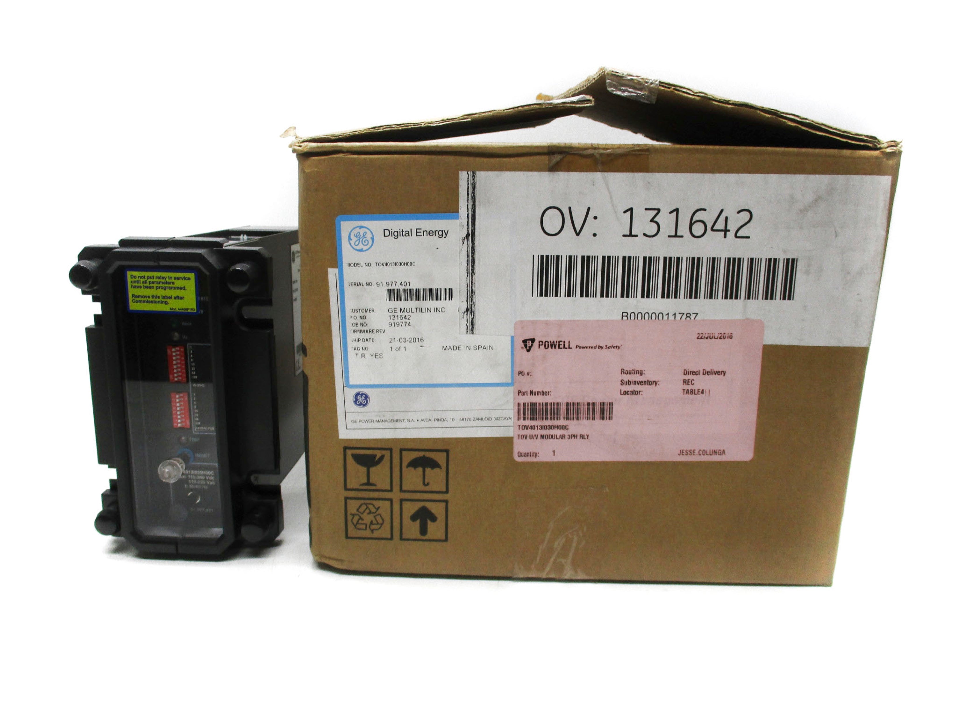 GENERAL ELECTRIC TOV4013I030H00C NSMP