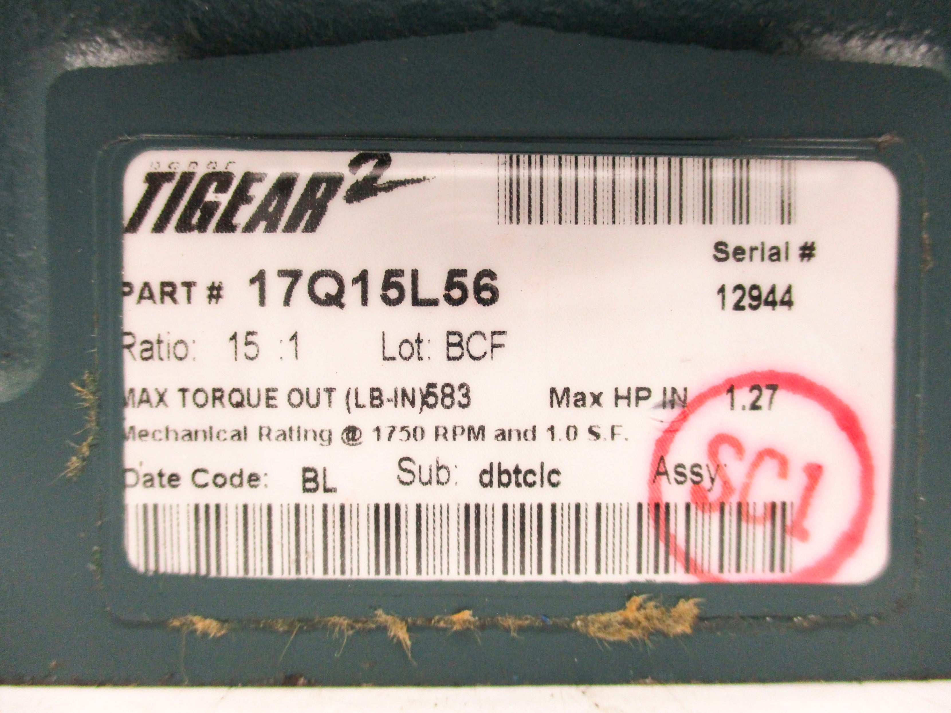 DODGE 17Q15L56 UNMP