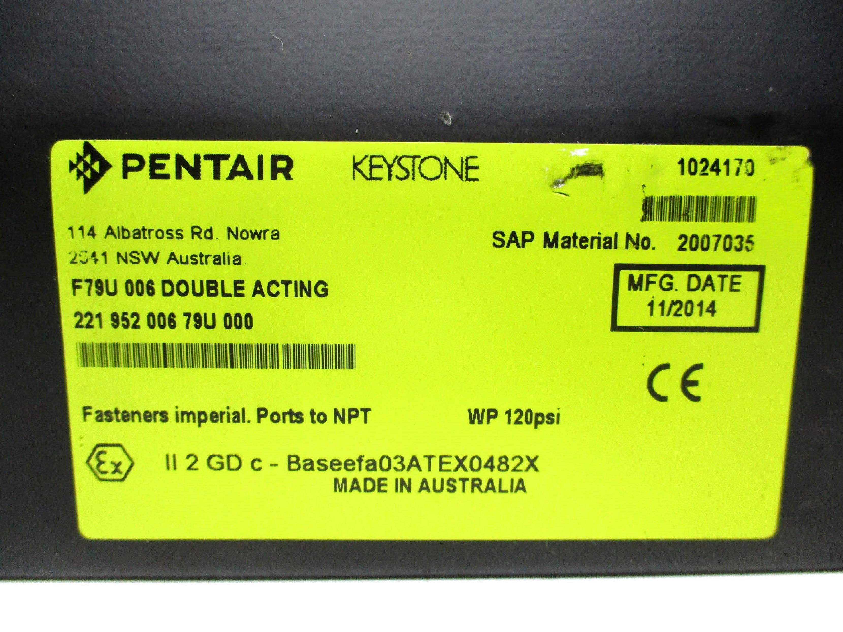 PENTAIR F79U006 NSNP