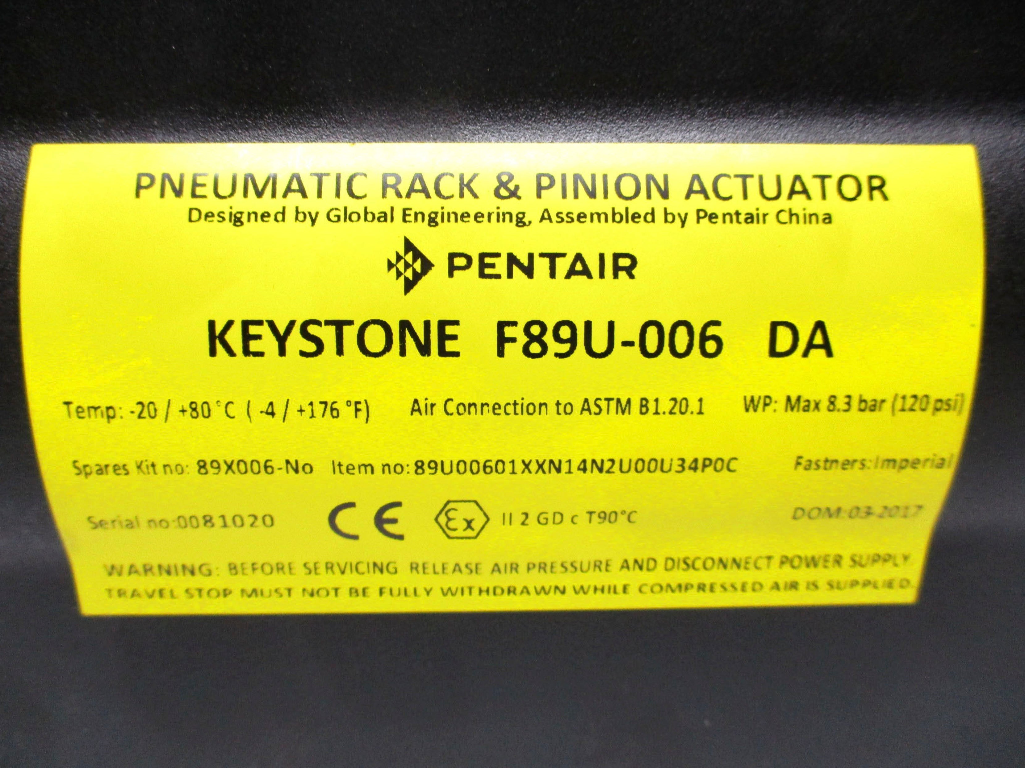 PENTAIR F79U-006DA UNMP