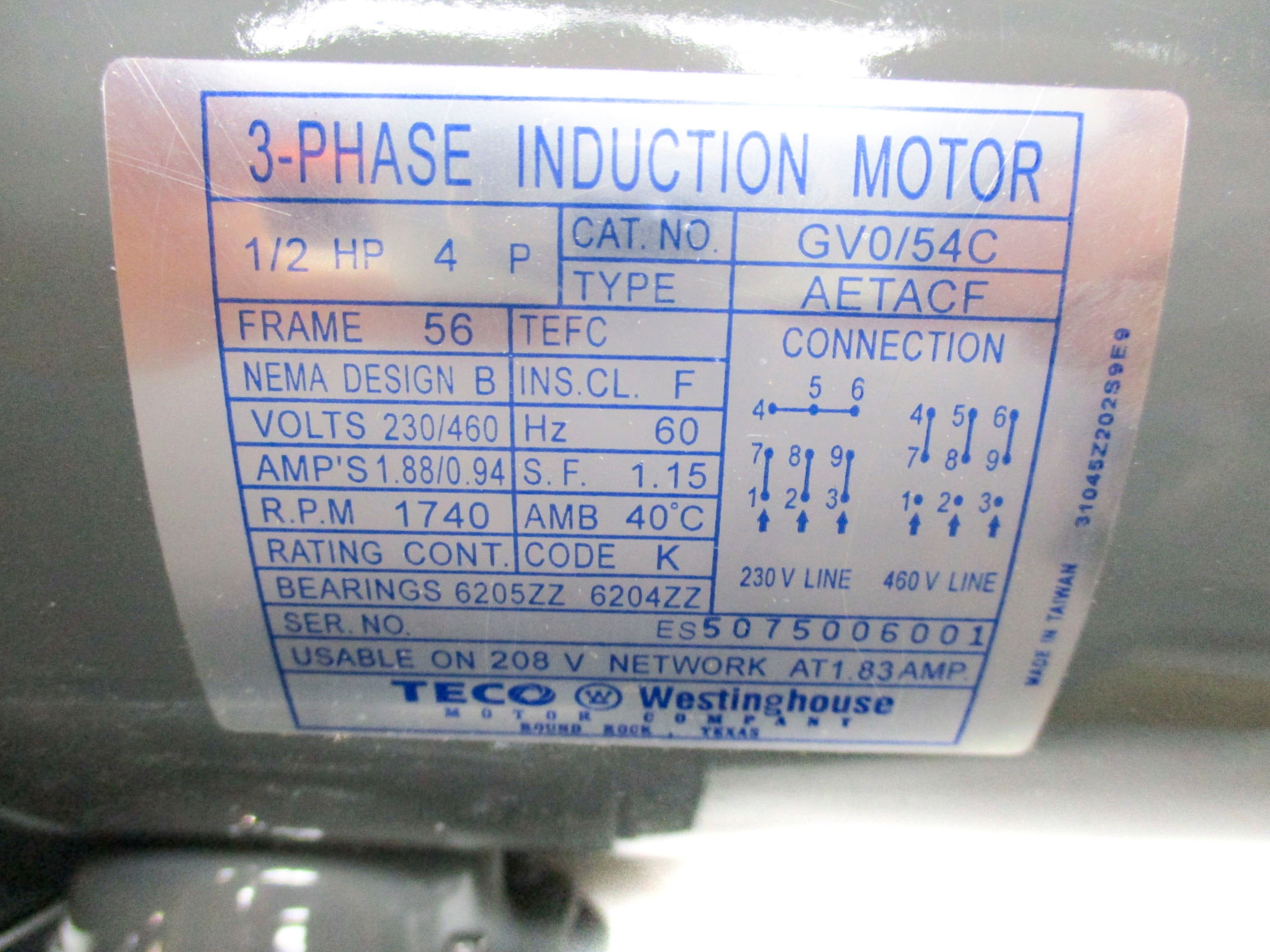 WESTINGHOUSE GV0/54C NSNP
