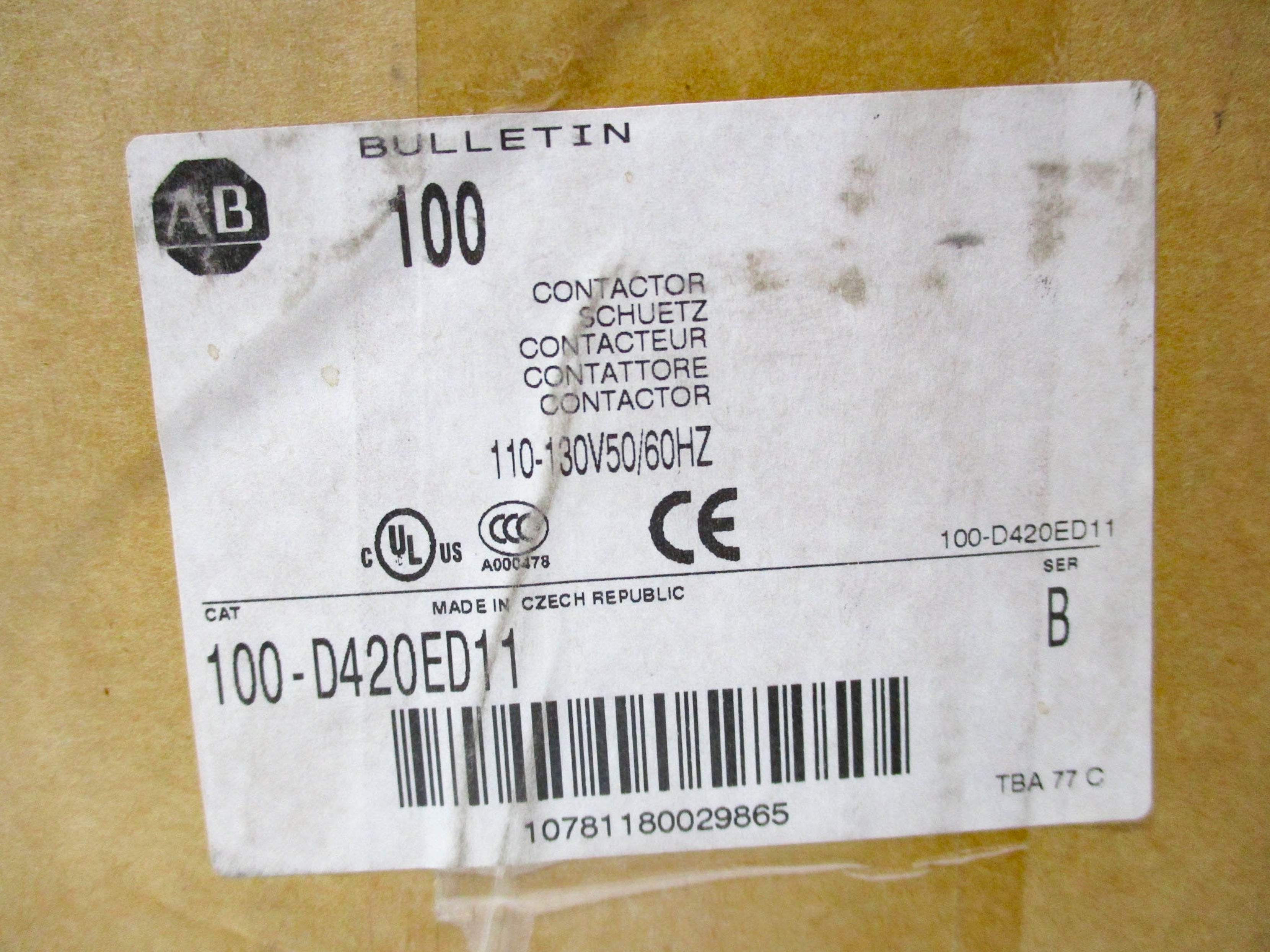 ALLEN BRADLEY 100-D420ED11 NSMP