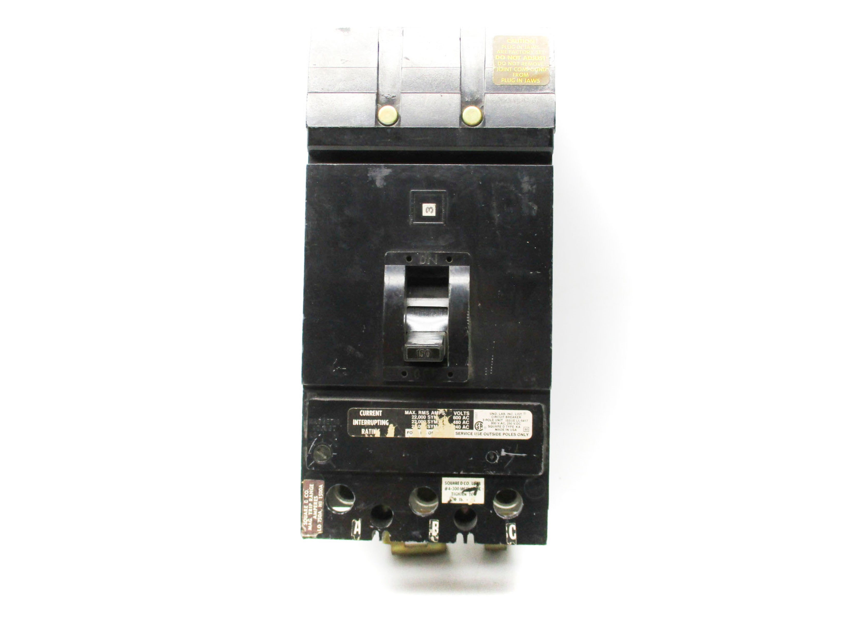 SQUARE D KA-36150 600V 150A UNMP