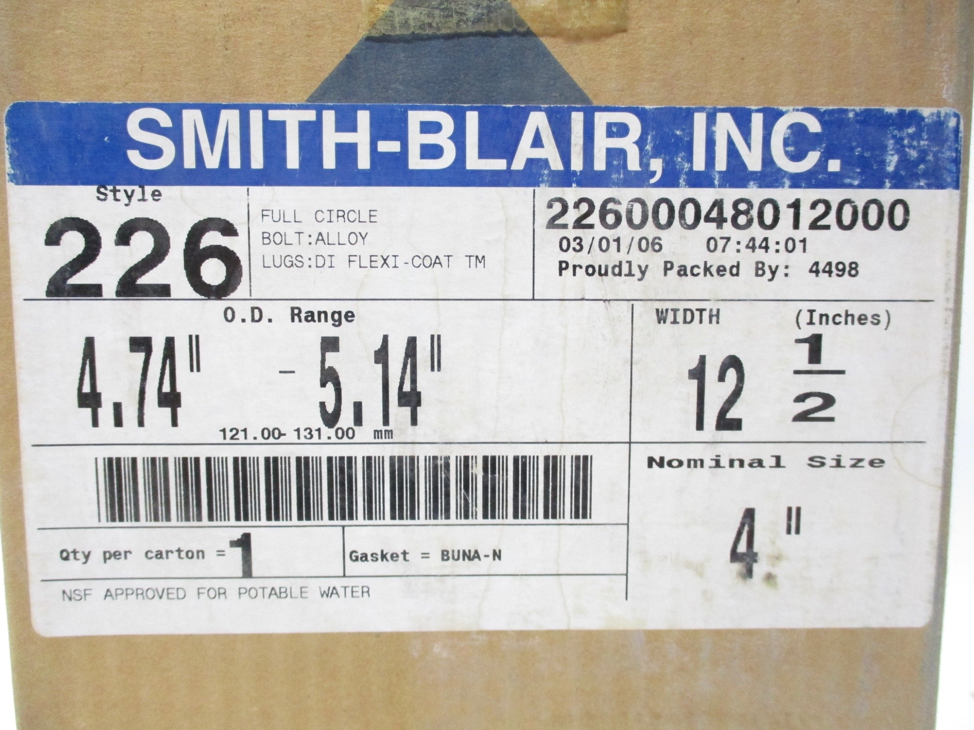 SMITH-BLAIR 22600048012000 NSMP