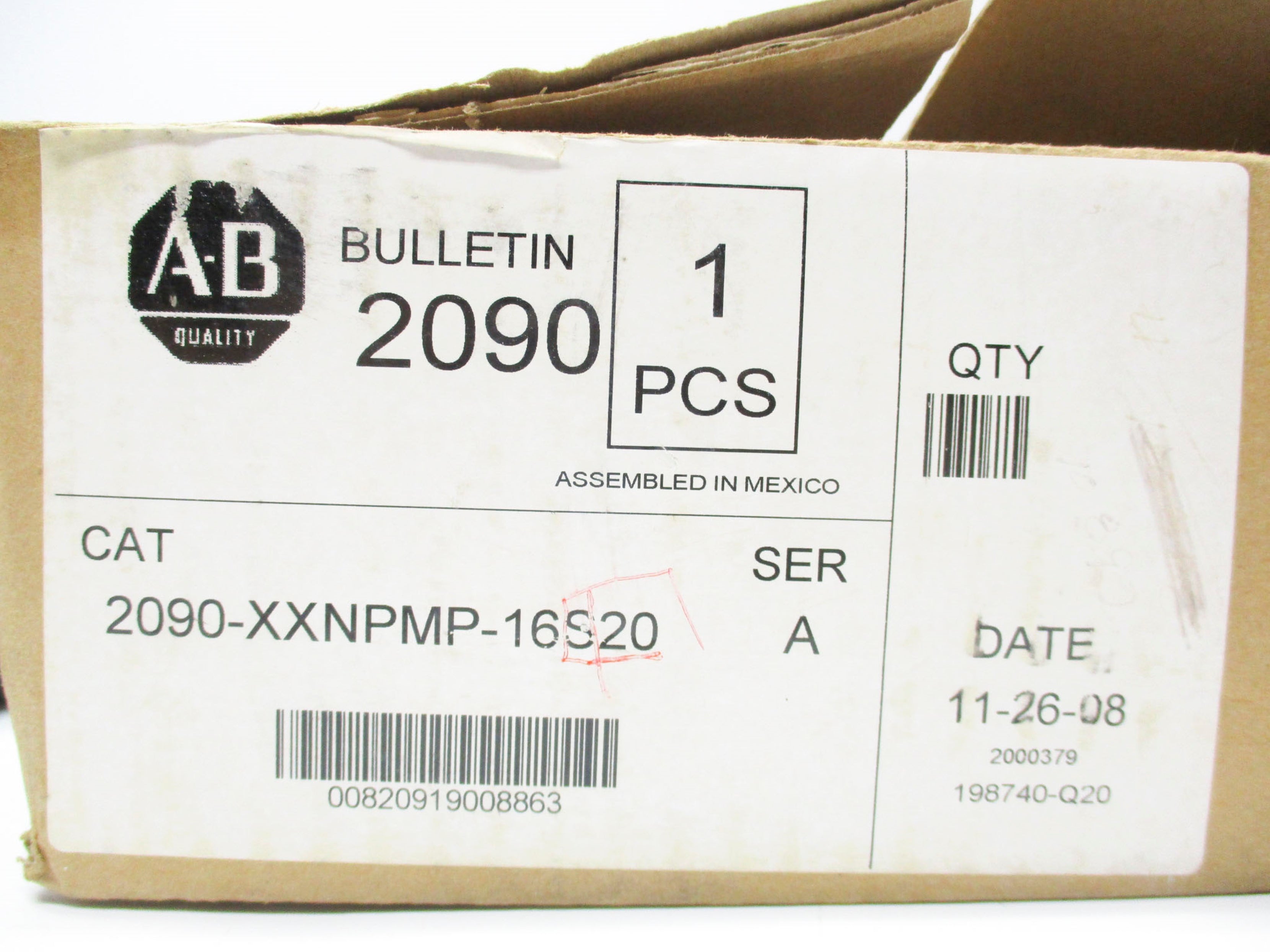 INDUSTRIAL SPARE PART 2090-XXPMP-16S20 SER. A NSMP