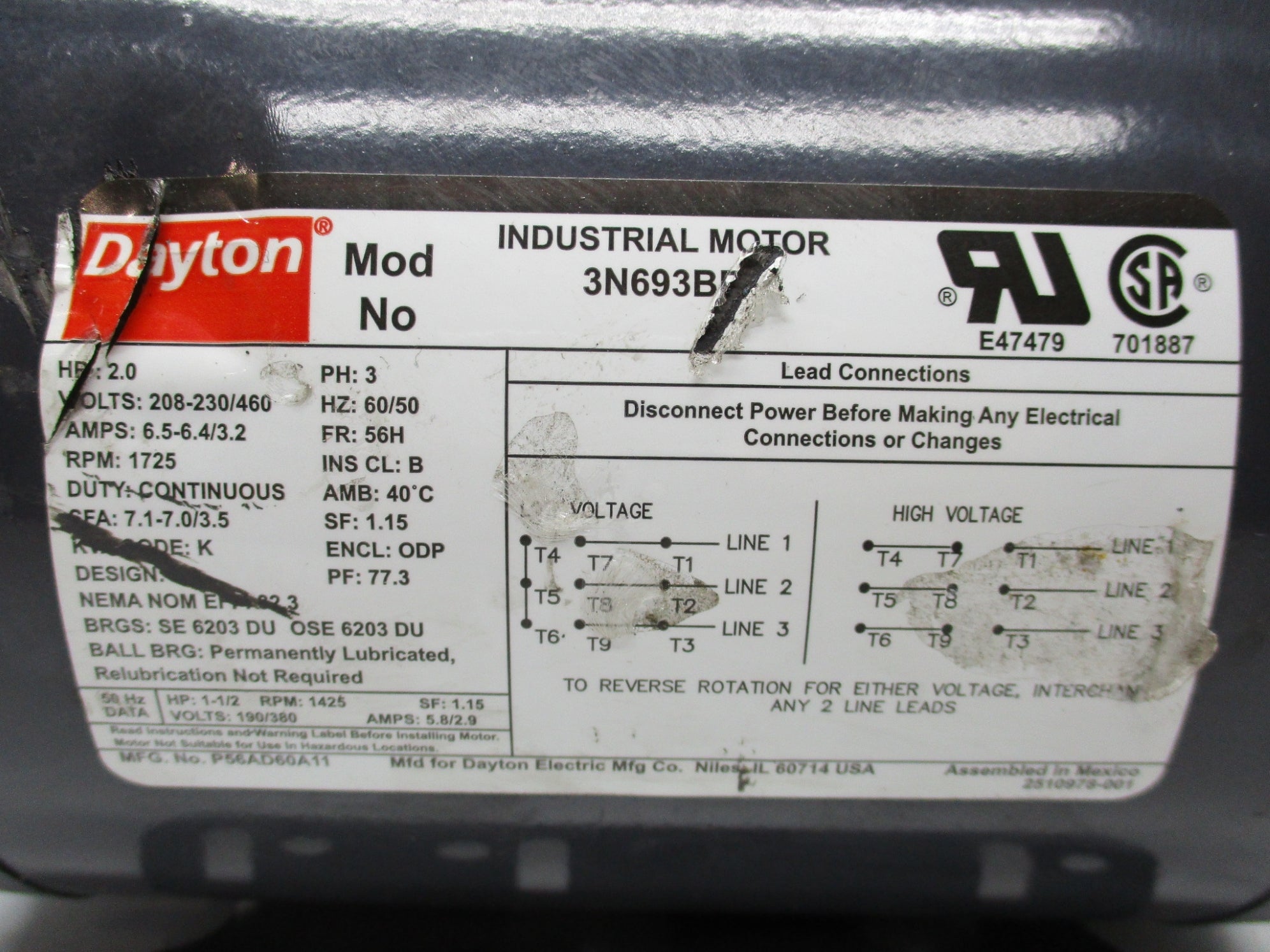 DAYTON 3N693BD NSNP