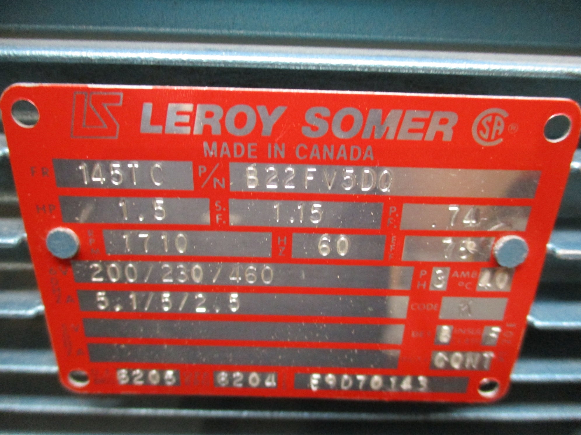 LEROY B22FV5DQ NSNP