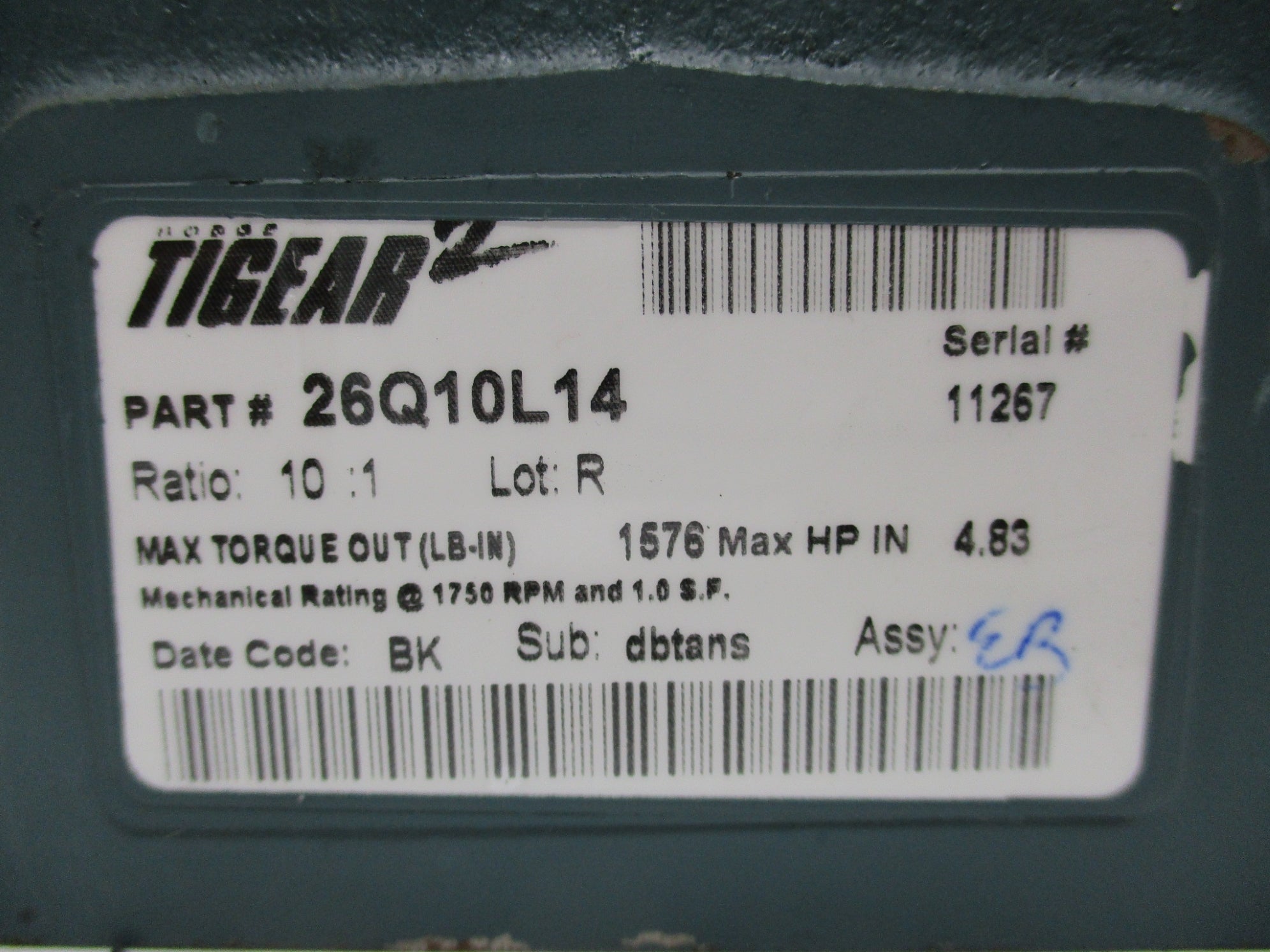 DODGE 26Q10L14 UNMP