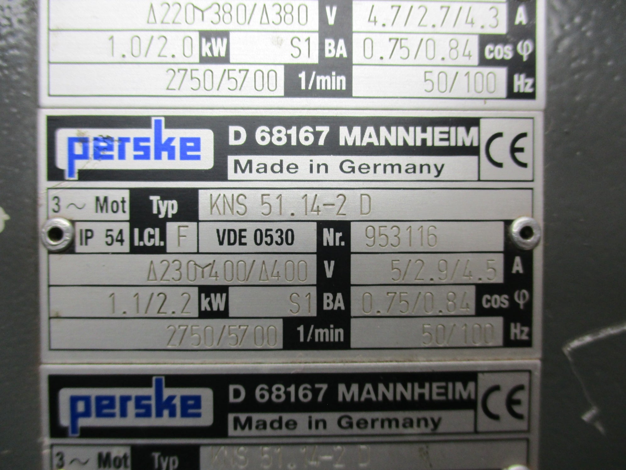 PERSKE KNS51.14-2D UNMP