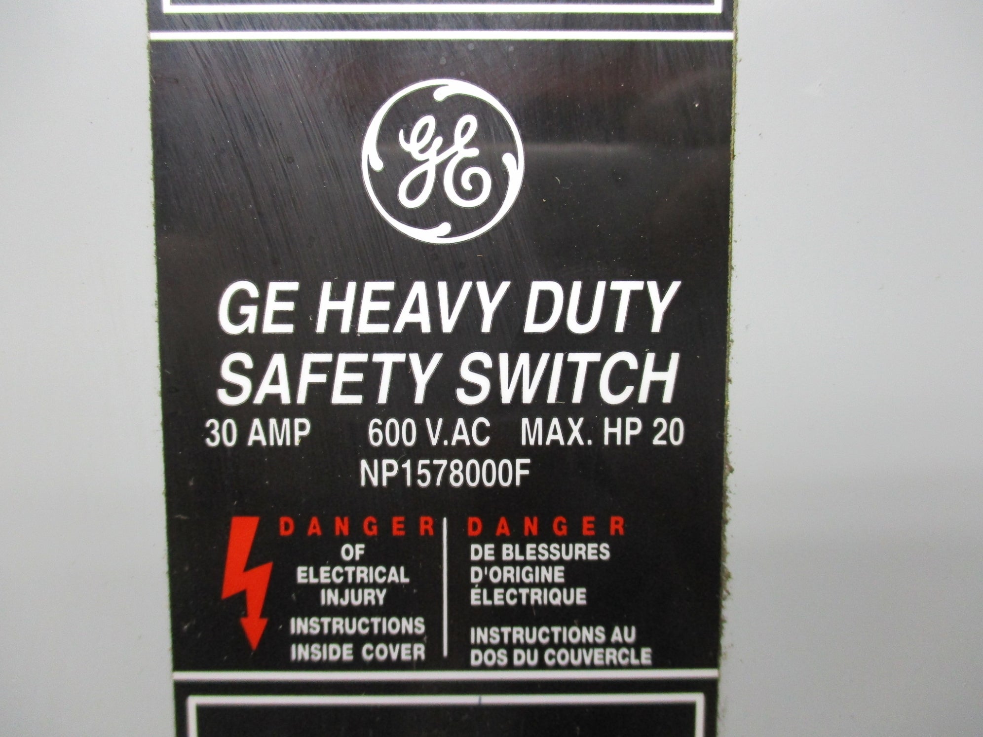 GENERAL ELECTRIC THR3361JCL UNMP