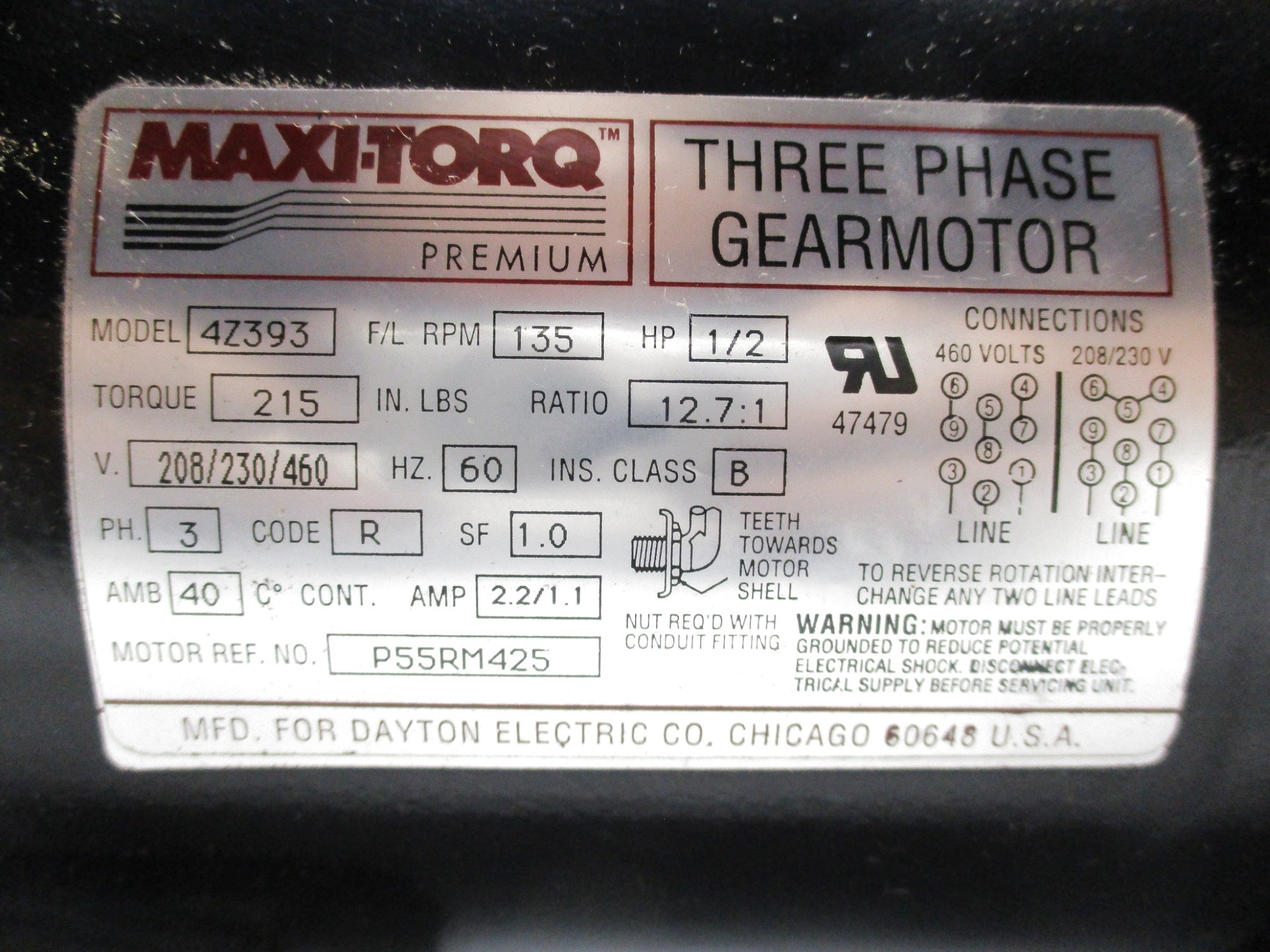 MAXI-TORQ 4Z393 NSMP