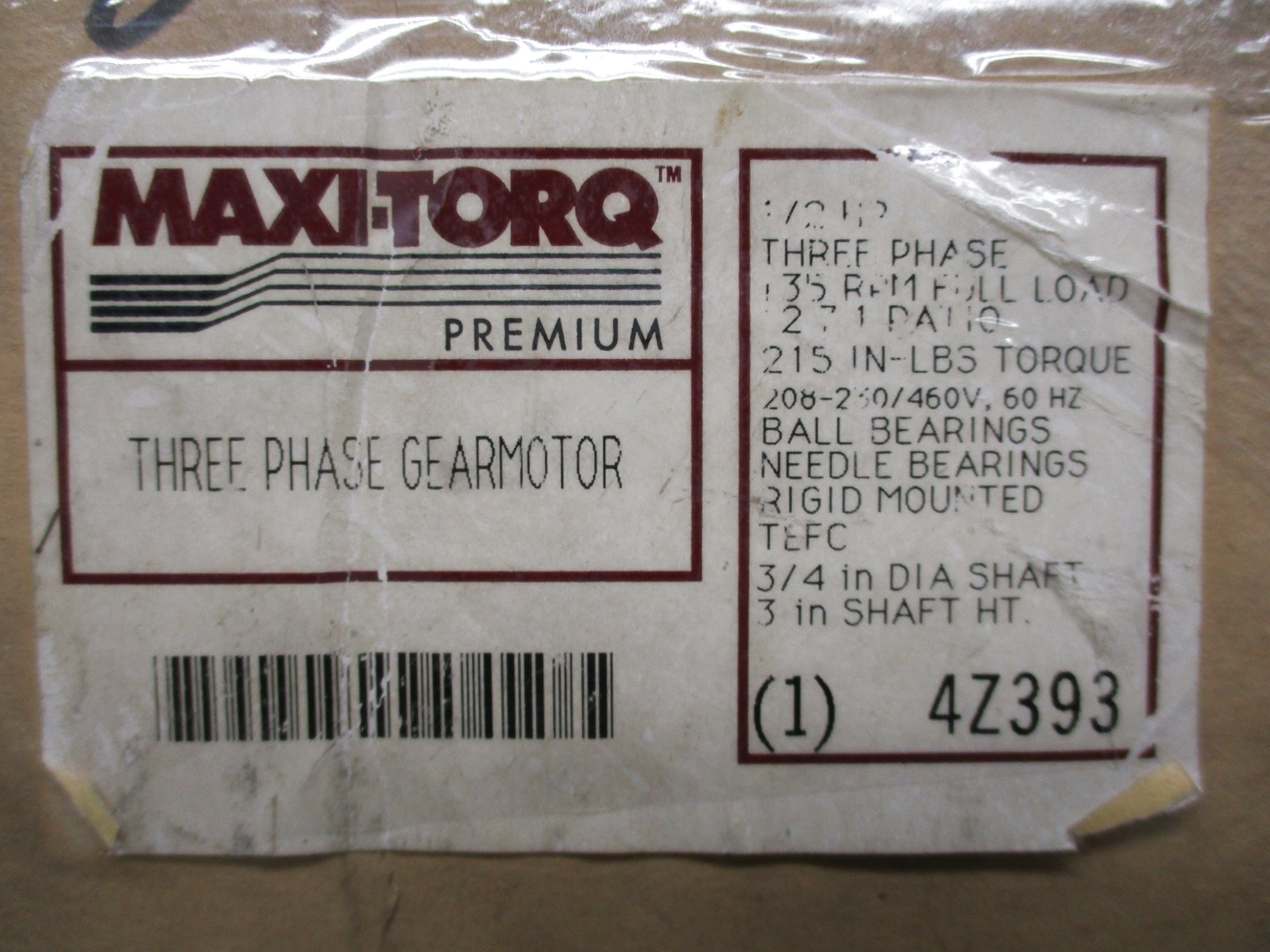 MAXI-TORQ 4Z393 NSMP