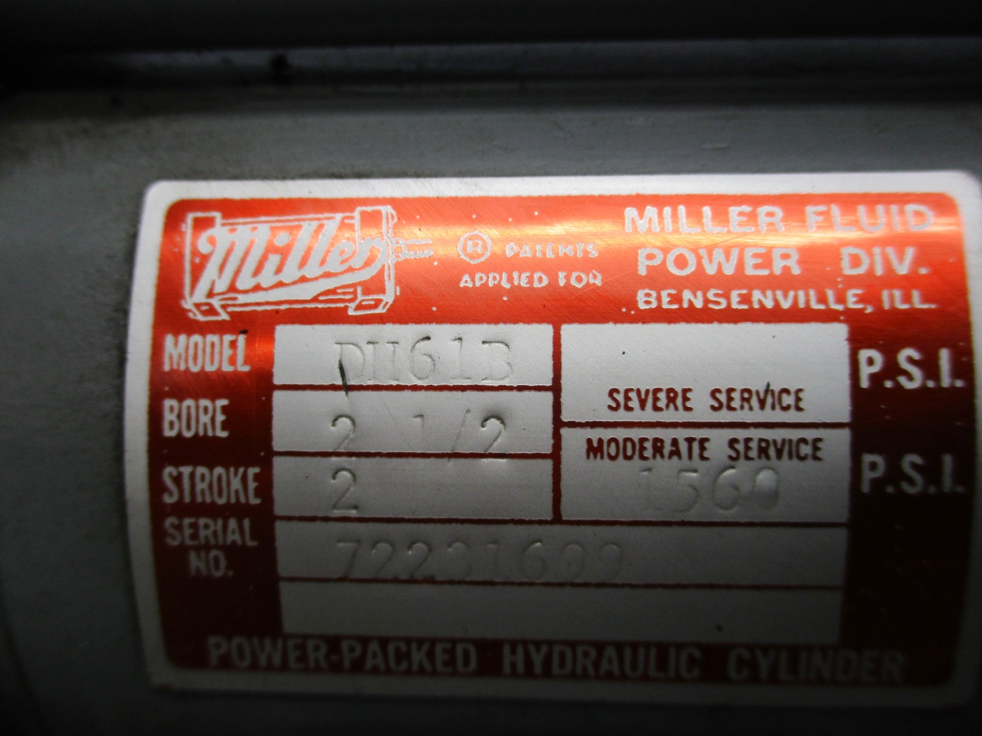 MILLER DH61B UNMP