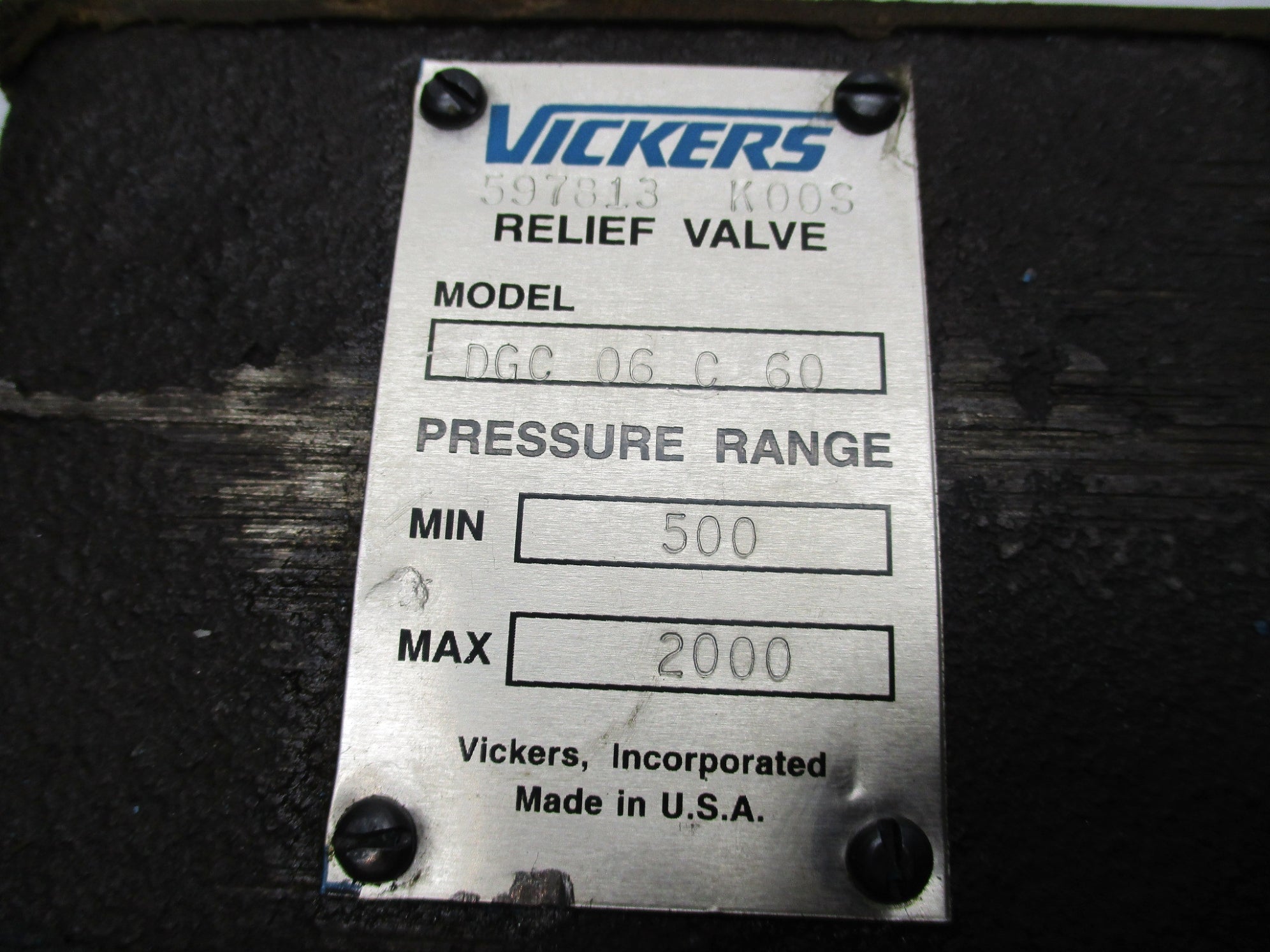 VICKERS DGC06C60 (AS PICTURED) NSNP