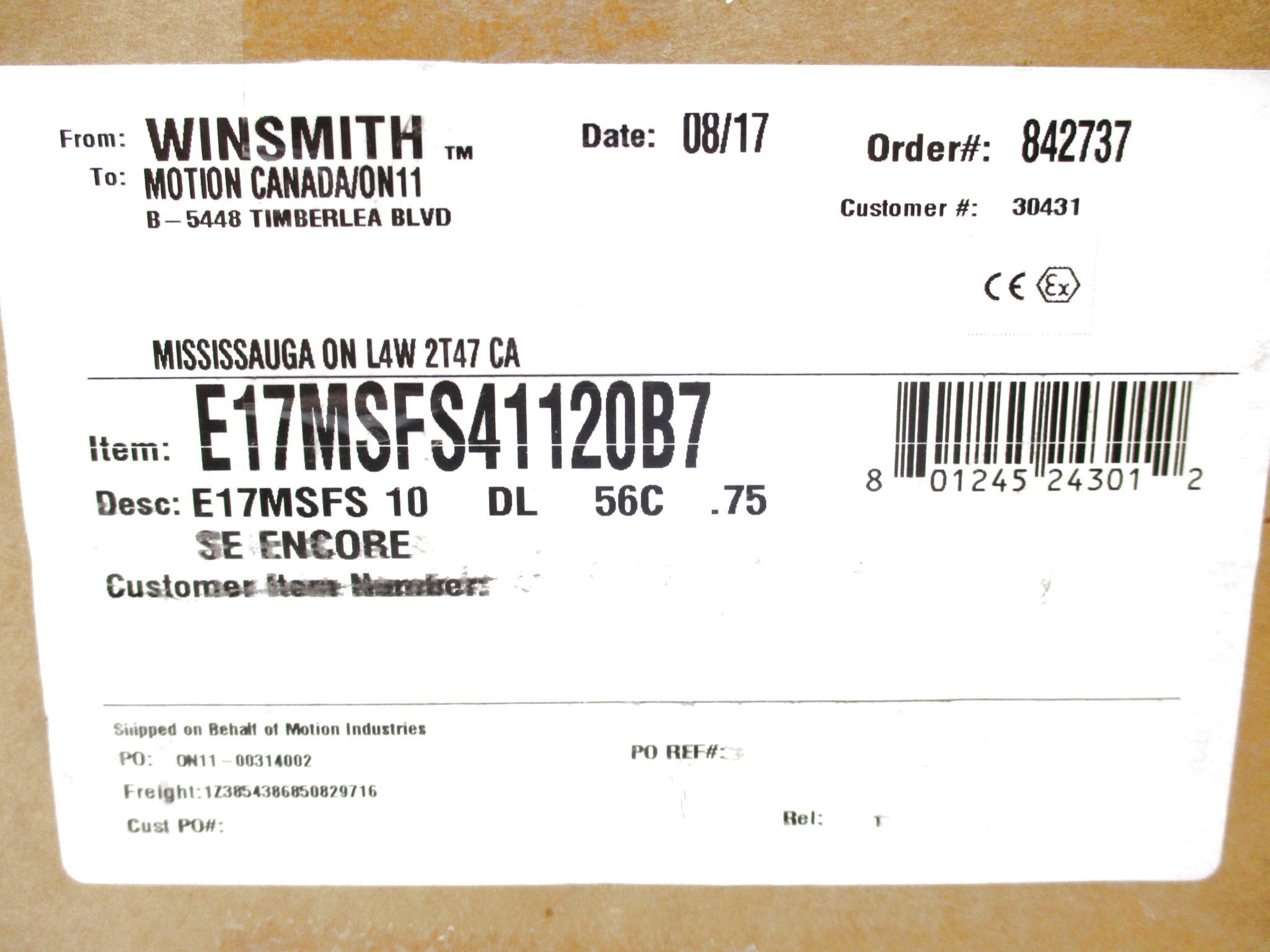 WINSMITH E17MSFS10 NSMP