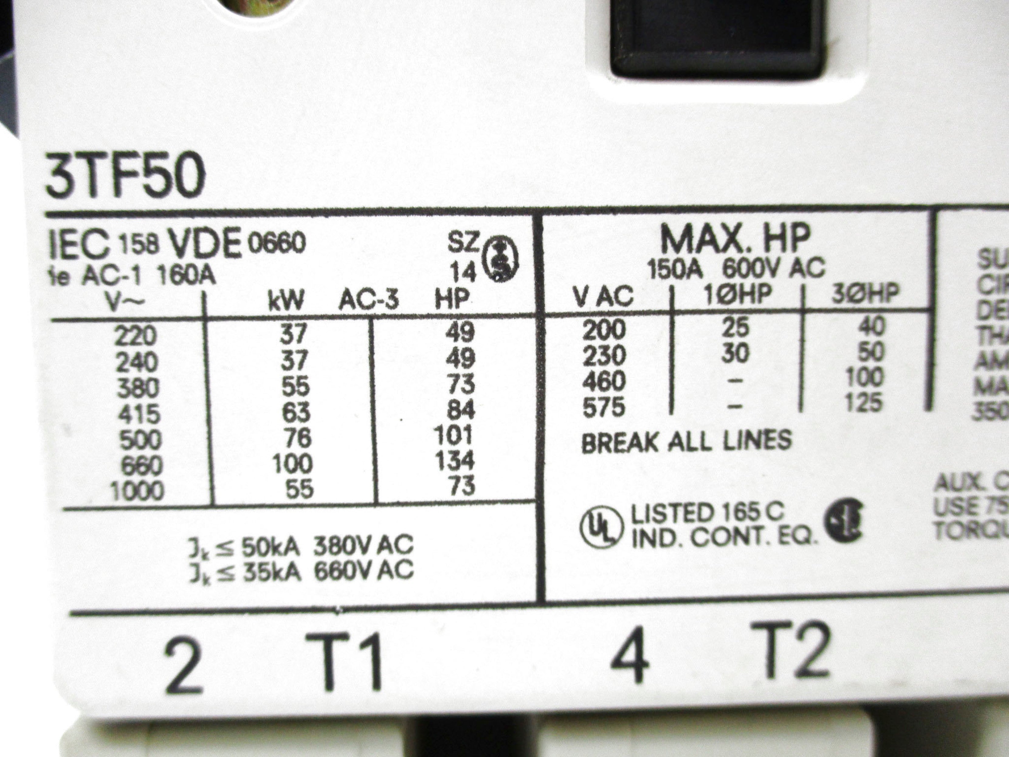 SIEMENS 3TF50 UNMP