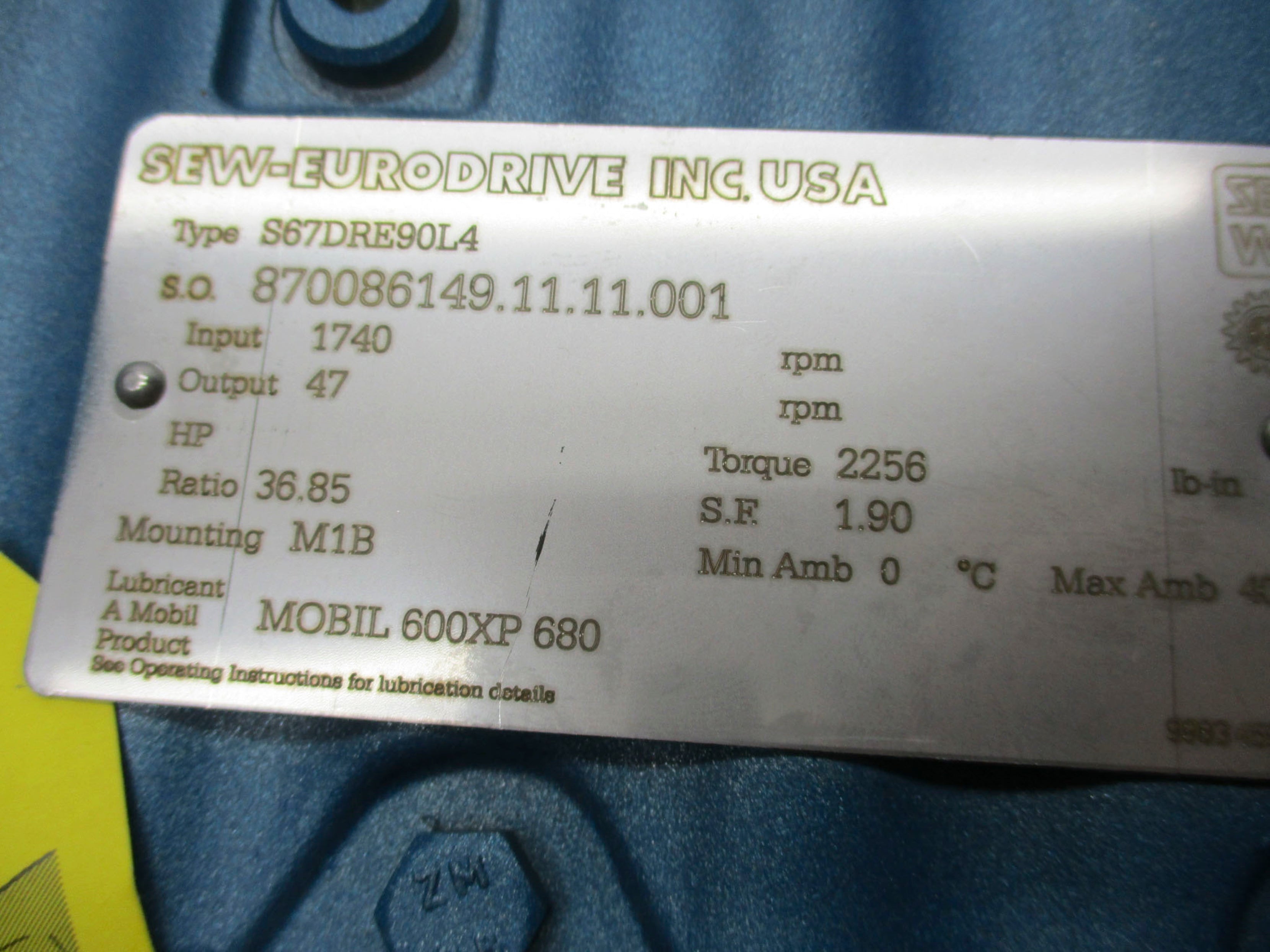SEW-EURODRIVE S67DRE90L4 NSNP